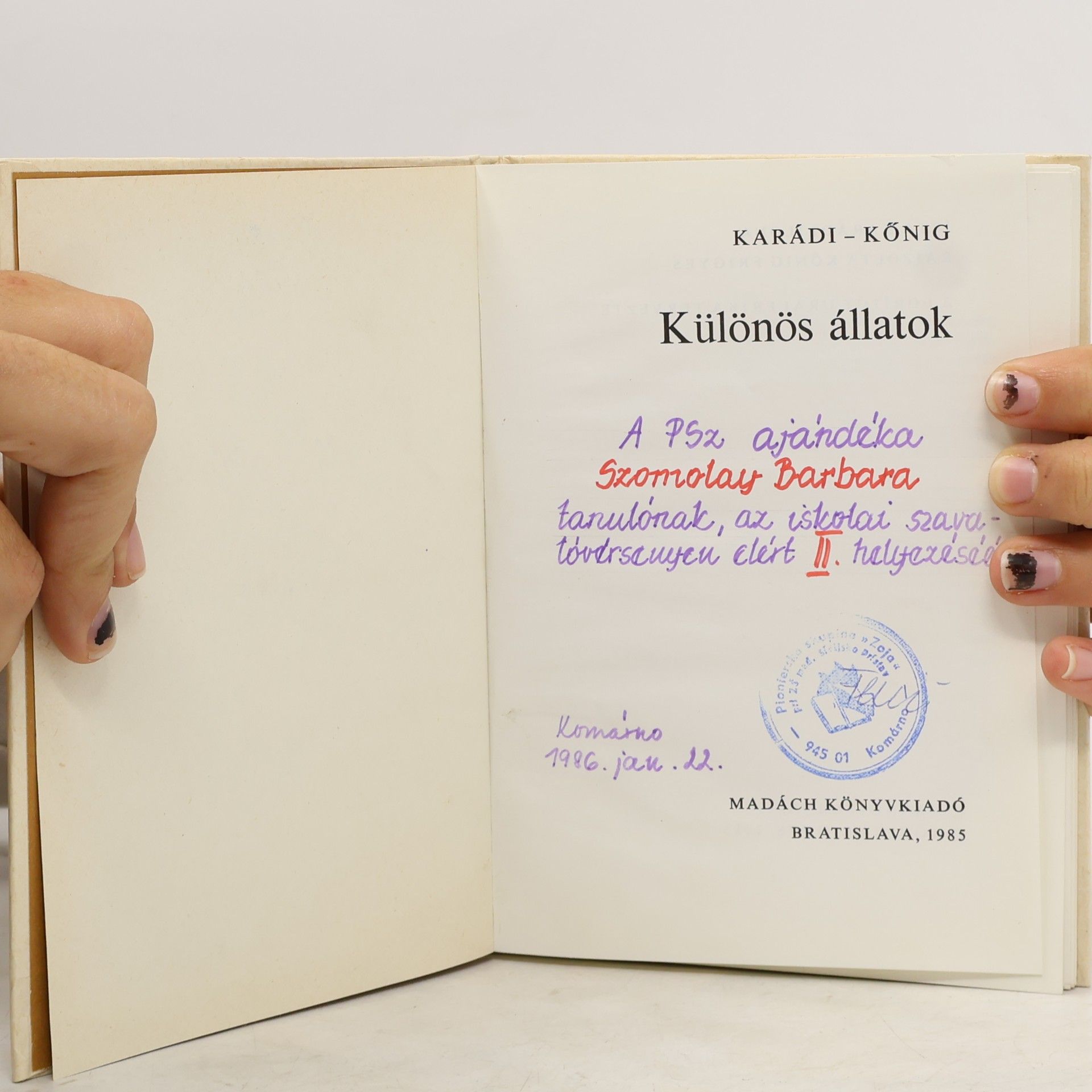 Ilona Karádi Különös állatok