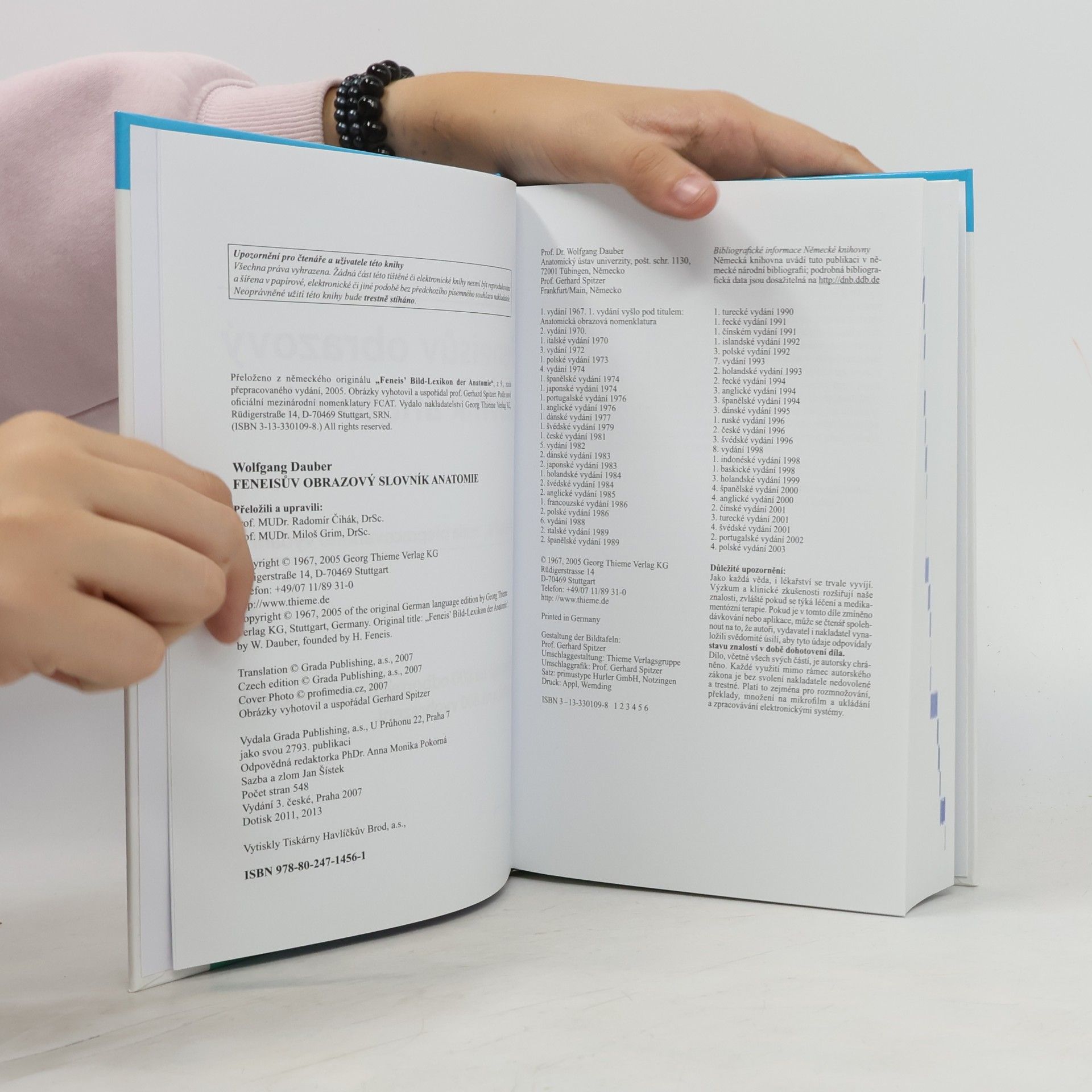 Wolfgang Dauber Feneisův obrazový slovník anatomie