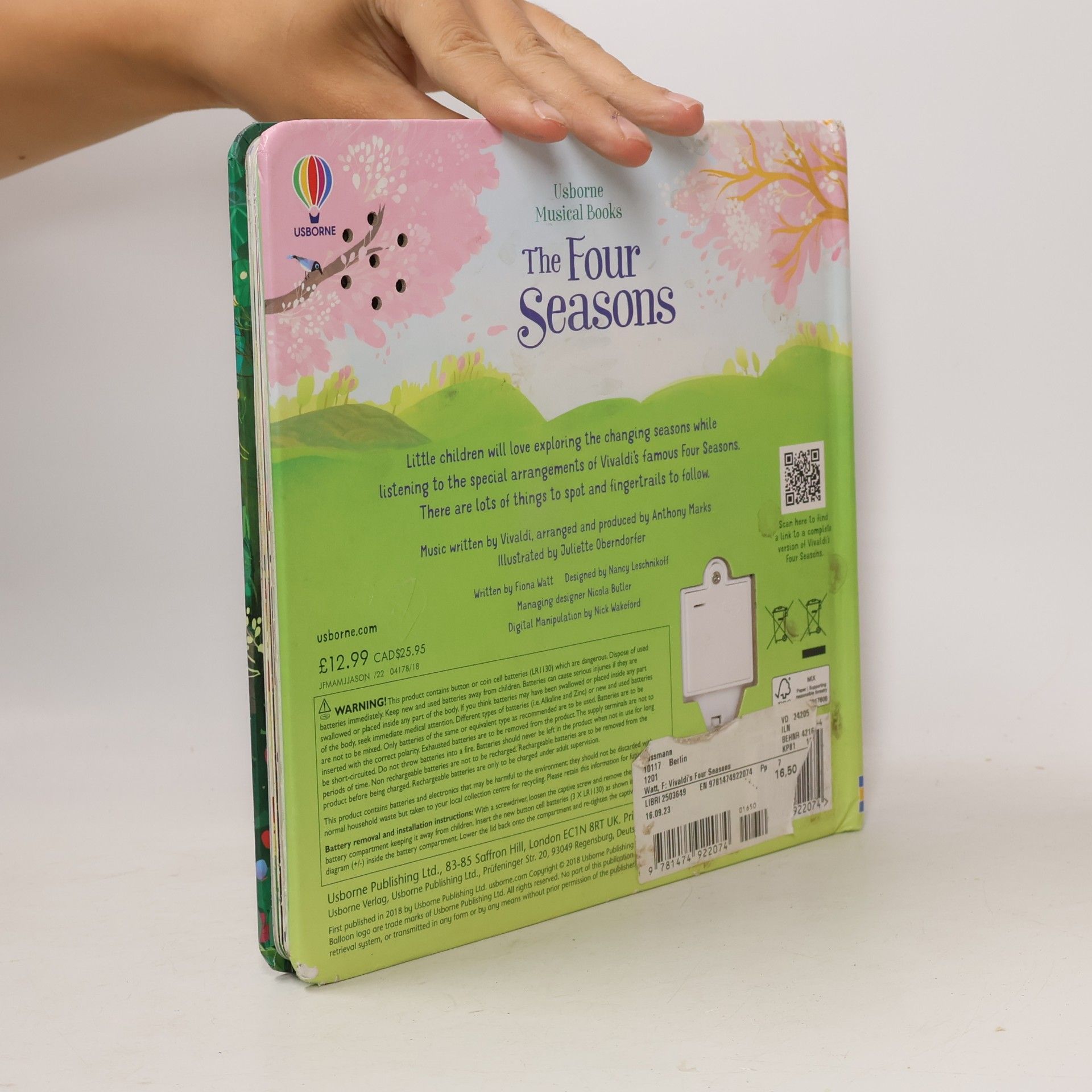 Fiona Watt Usborne Musical Books: Vivaldi's Four Seasons