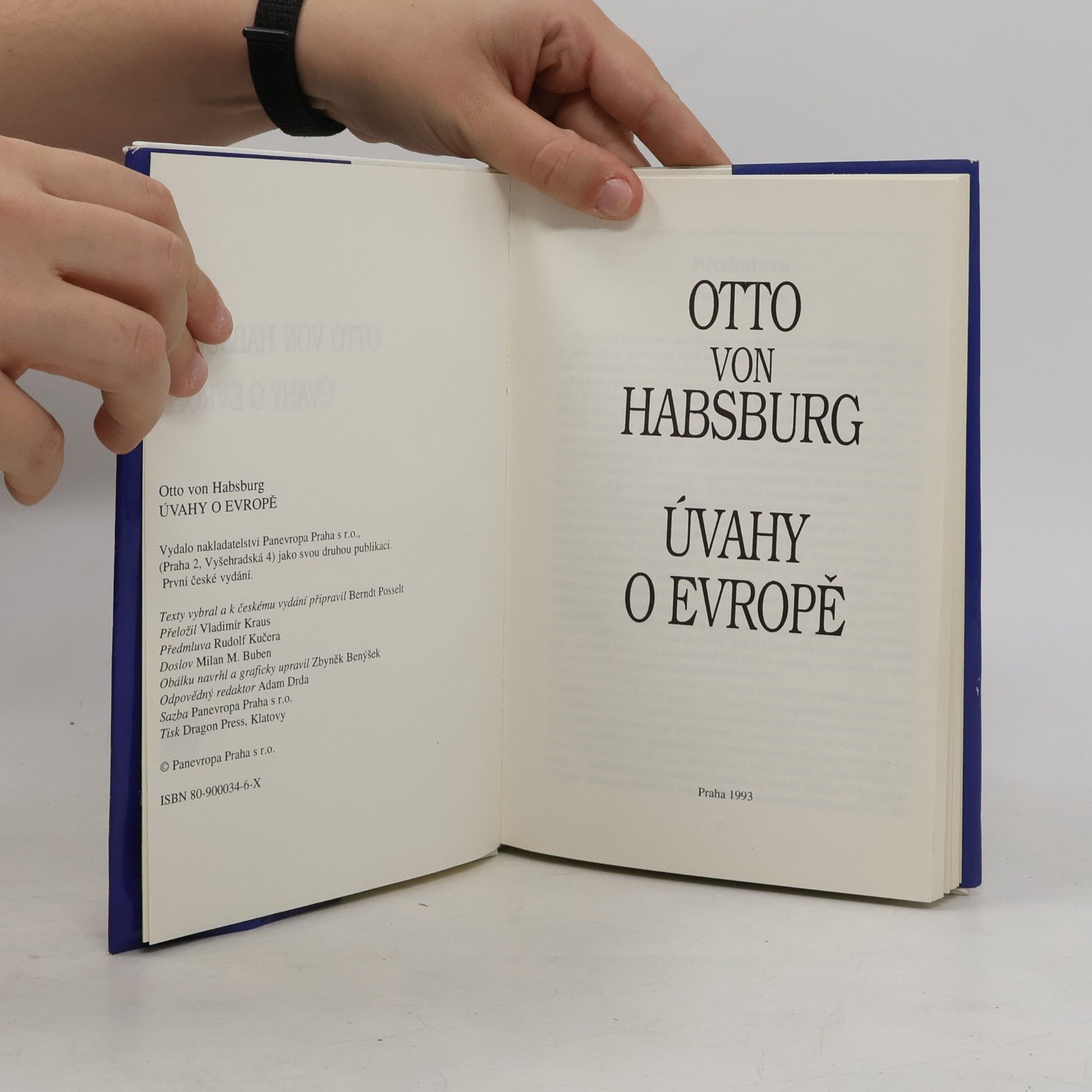 Otto von Habsburg Úvahy o Evropě