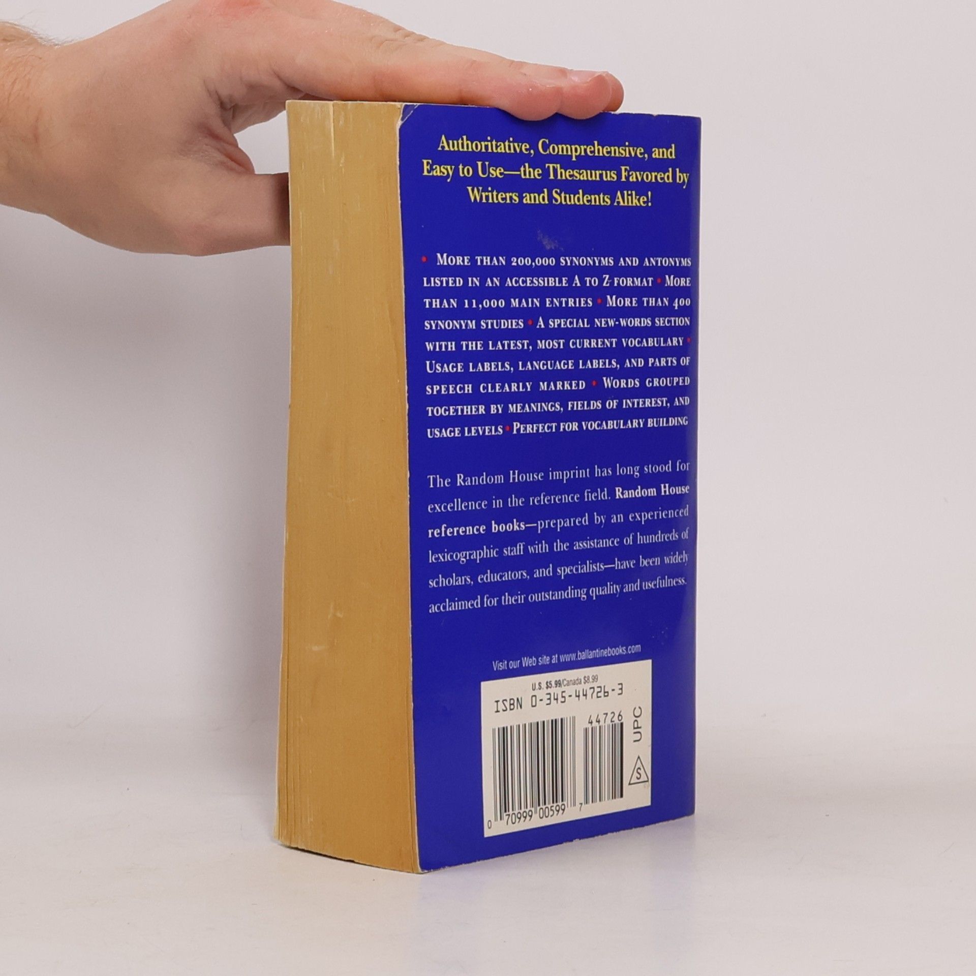 Random House Roget's Thesaurus - Revised and Updated - Fourth Edition