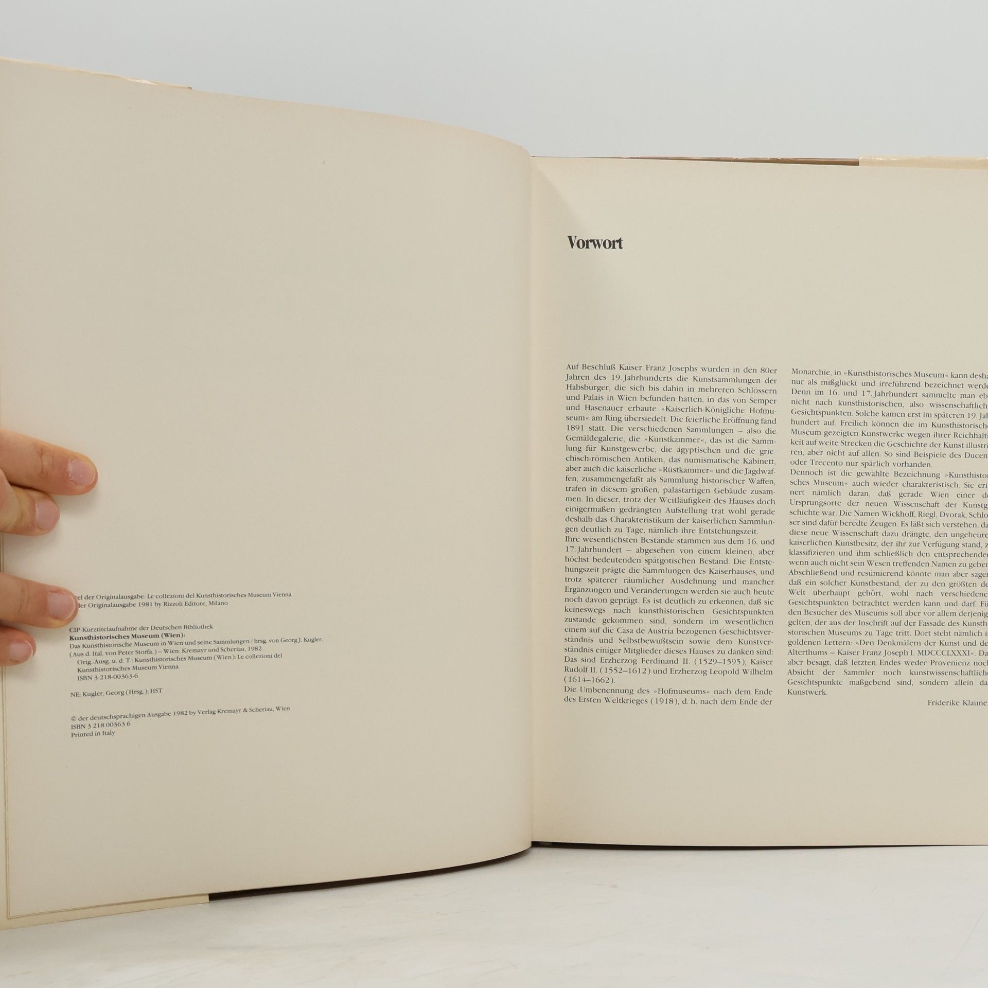 Various authors Das Kunsthistorische Museum und seine Sammlungen