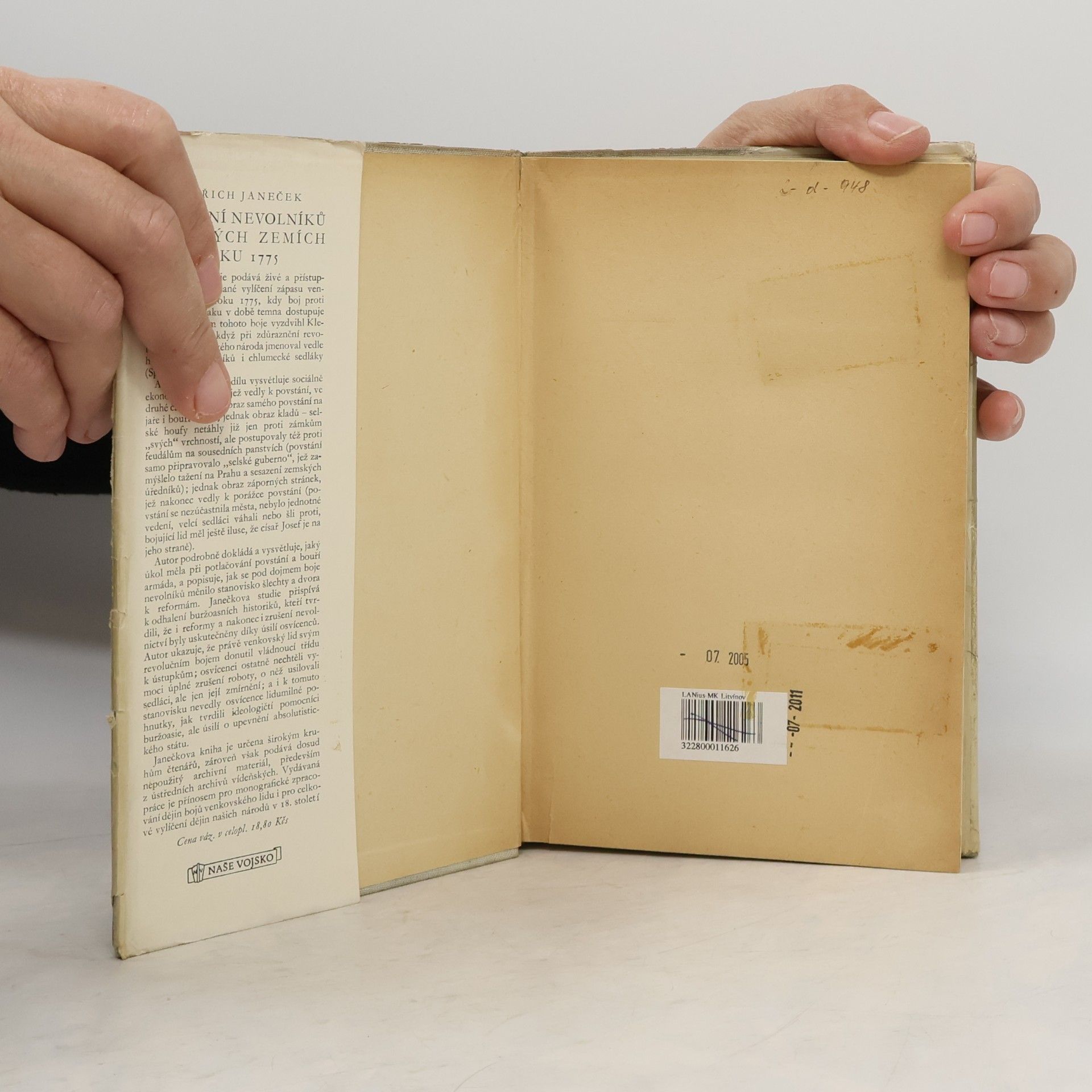 Oldřich Janeček Povstání nevolníků v českých zemích roku 1775