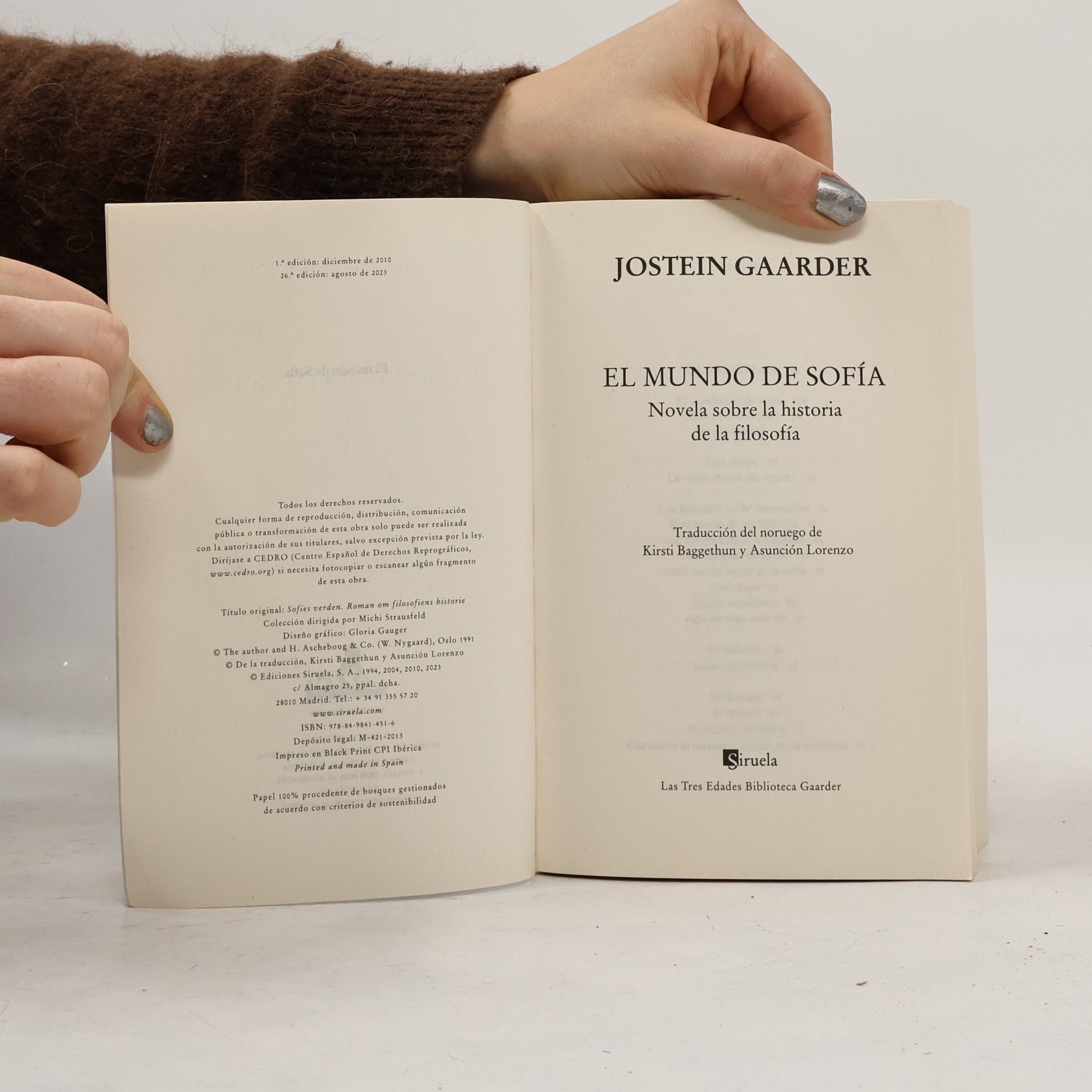 Jostein Gaarder El mundo de Sofía