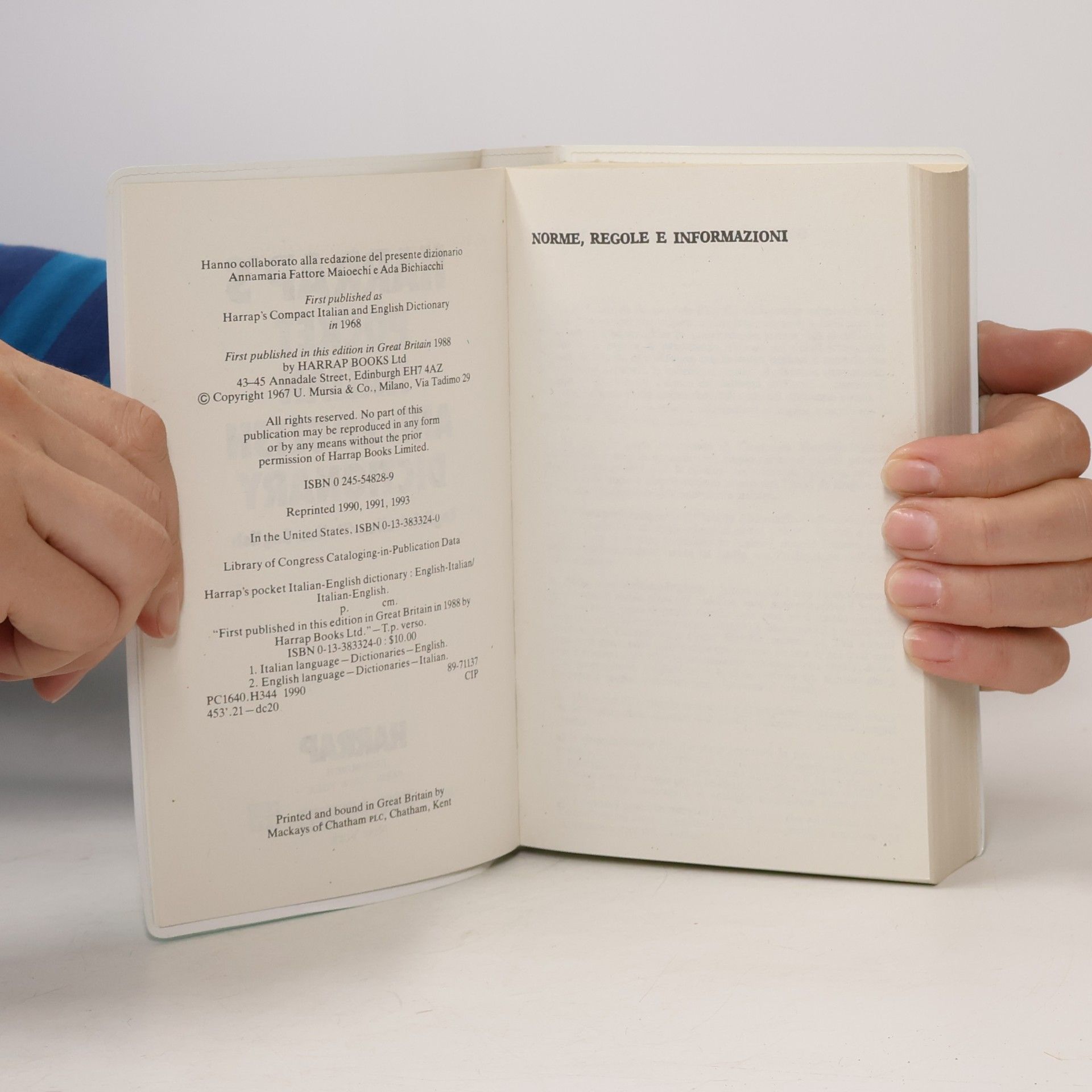 Annamaria Fattore Maiocchi Harrap's Pocket English-Italian, Italian-English Dictionary: Over 55 000 References and 90 000 Translations