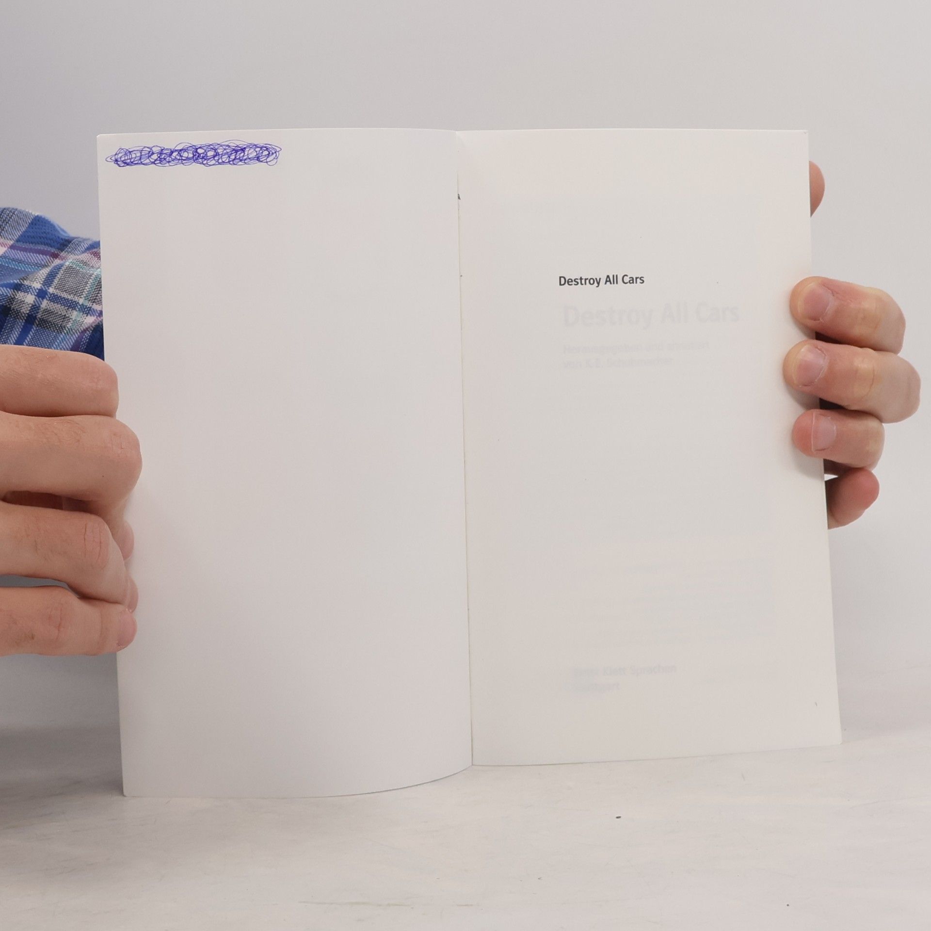 Blake Nelson Klett English Editions: Destroy All Cars