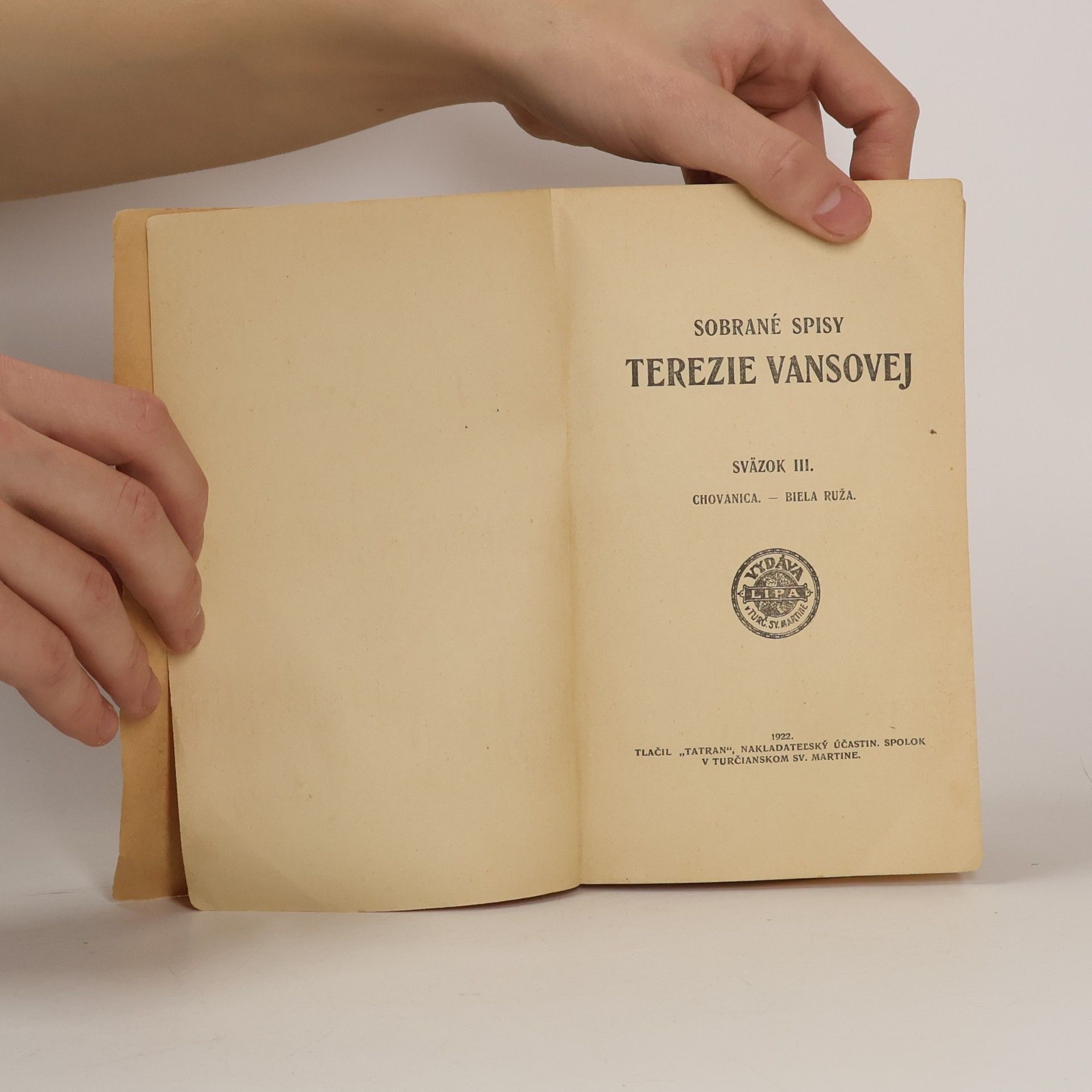 Terézia Vansová Sobrané spisy Terezie Vansovej III