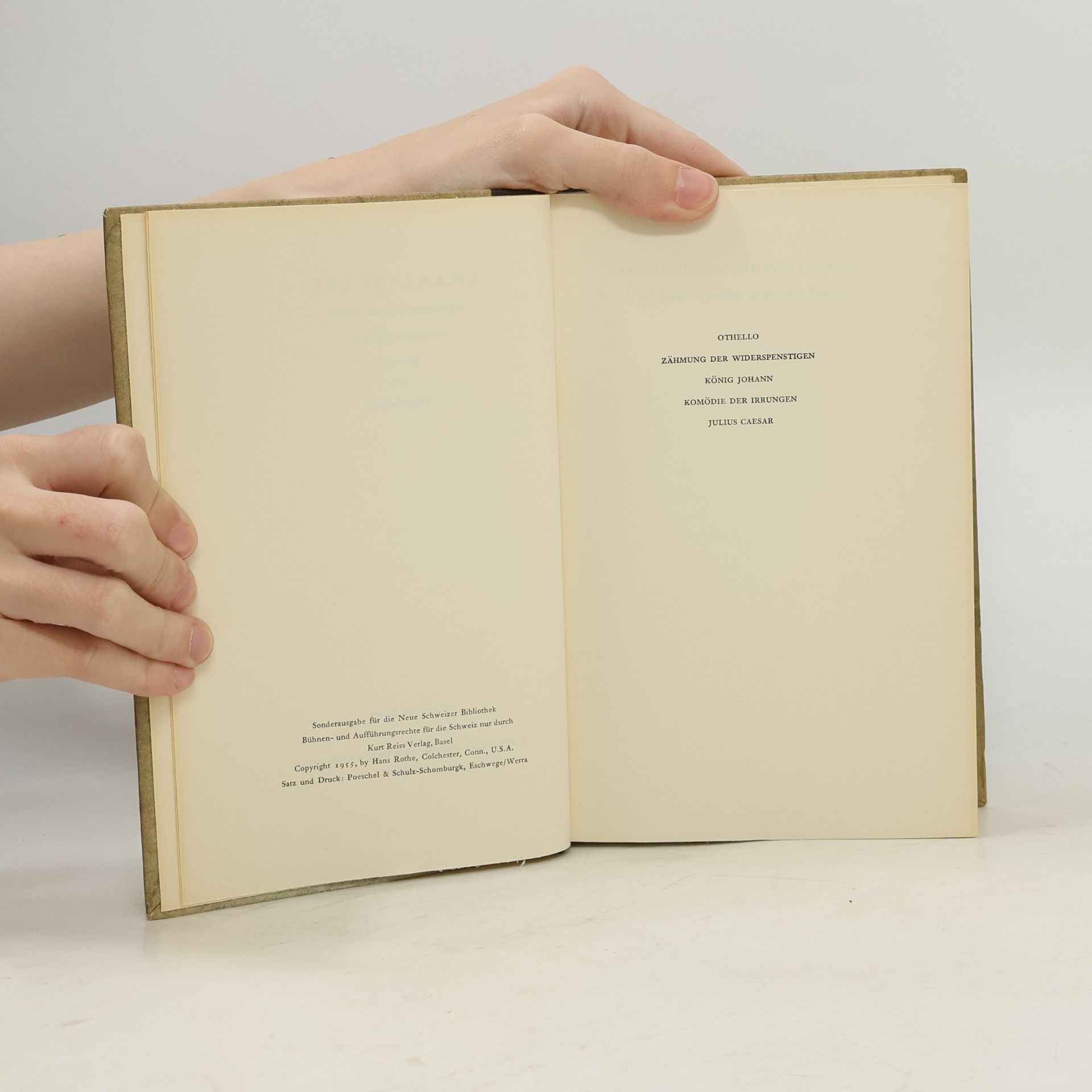 William Shakespeare Shakespeares Werke III