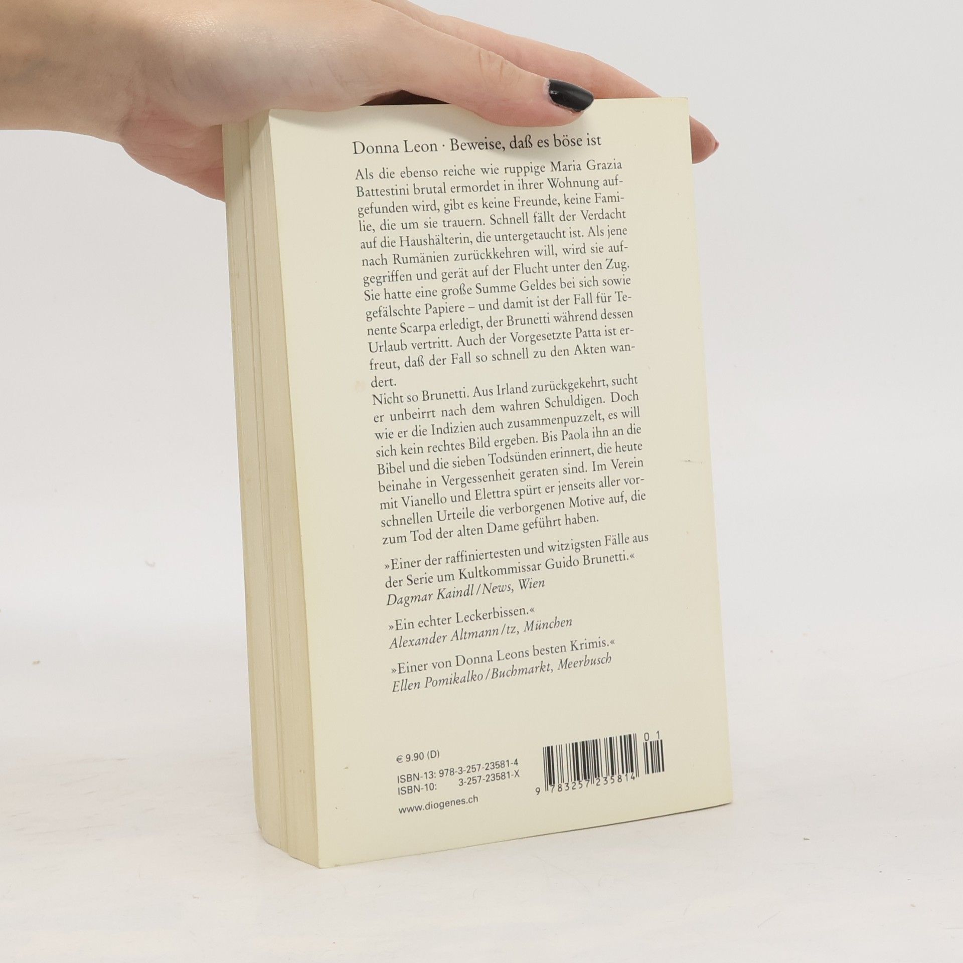 Donna Leon Beweise, daß es böse ist