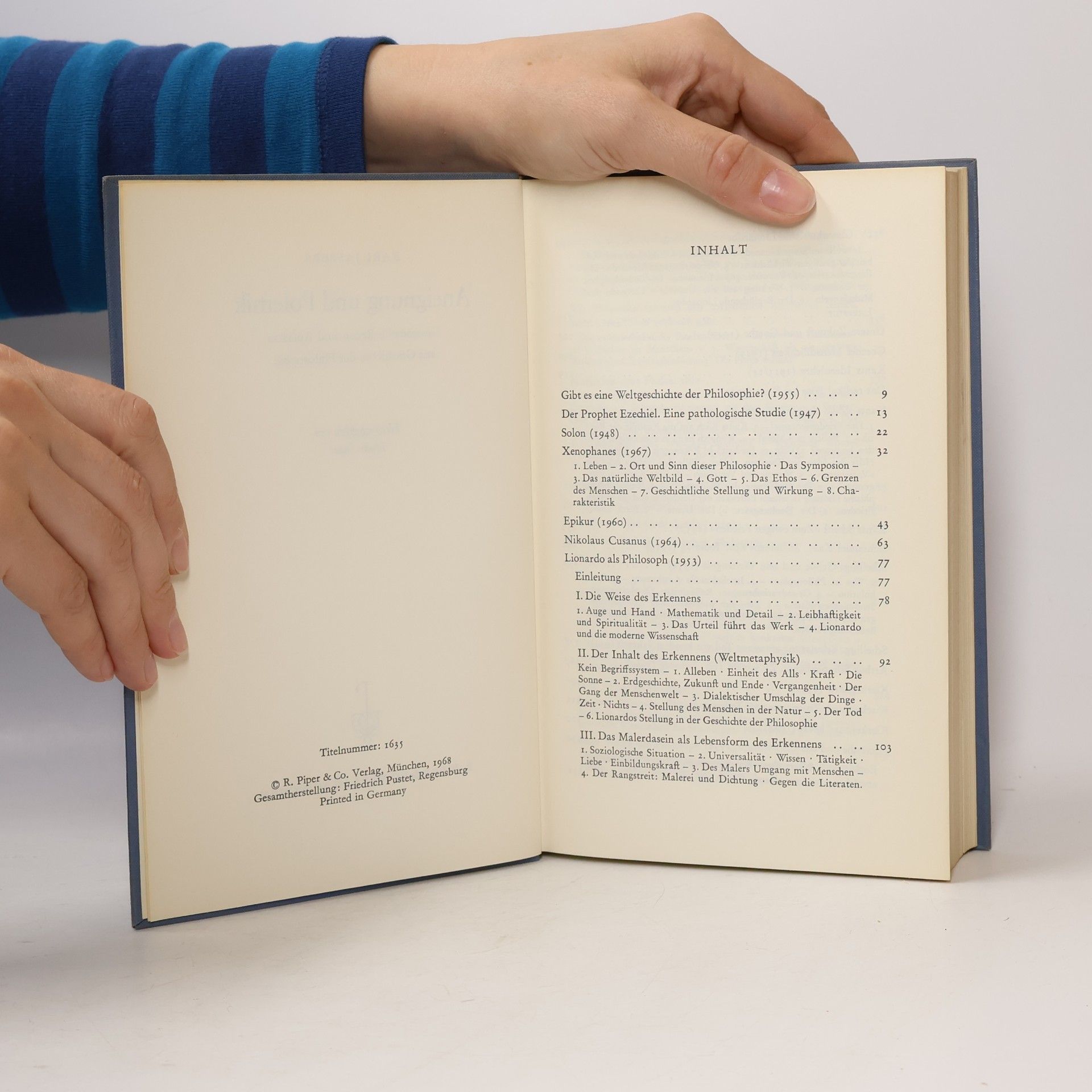 Karl Jaspers Aneignung und Polemik