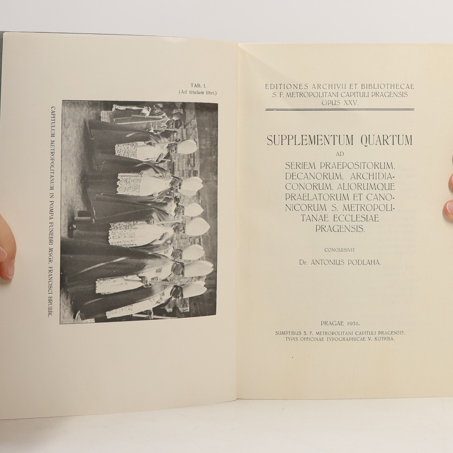 Antonius Podlaha Supplementum quartum