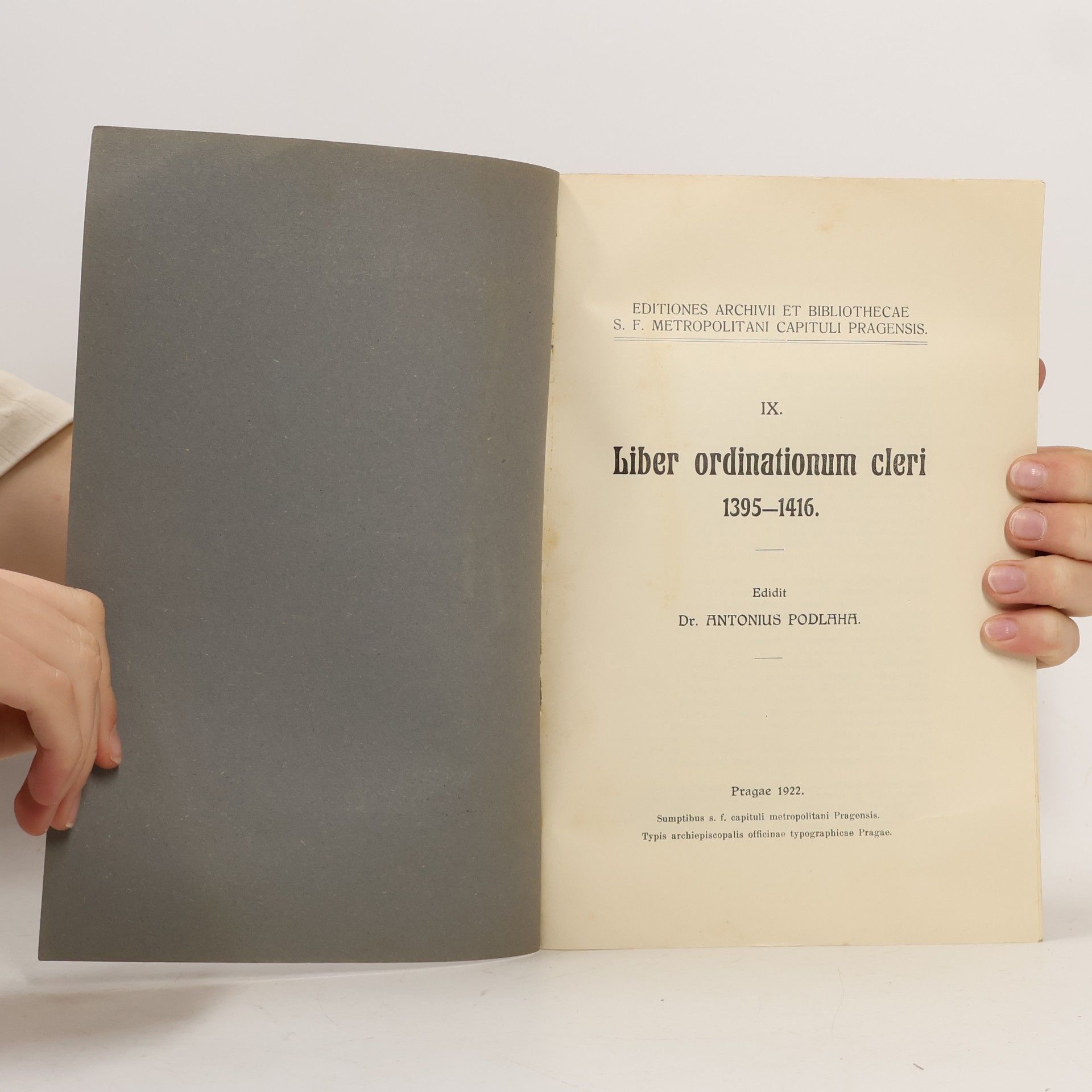 Kolektív autorov Liber ordinationum cleri 1395–1416.