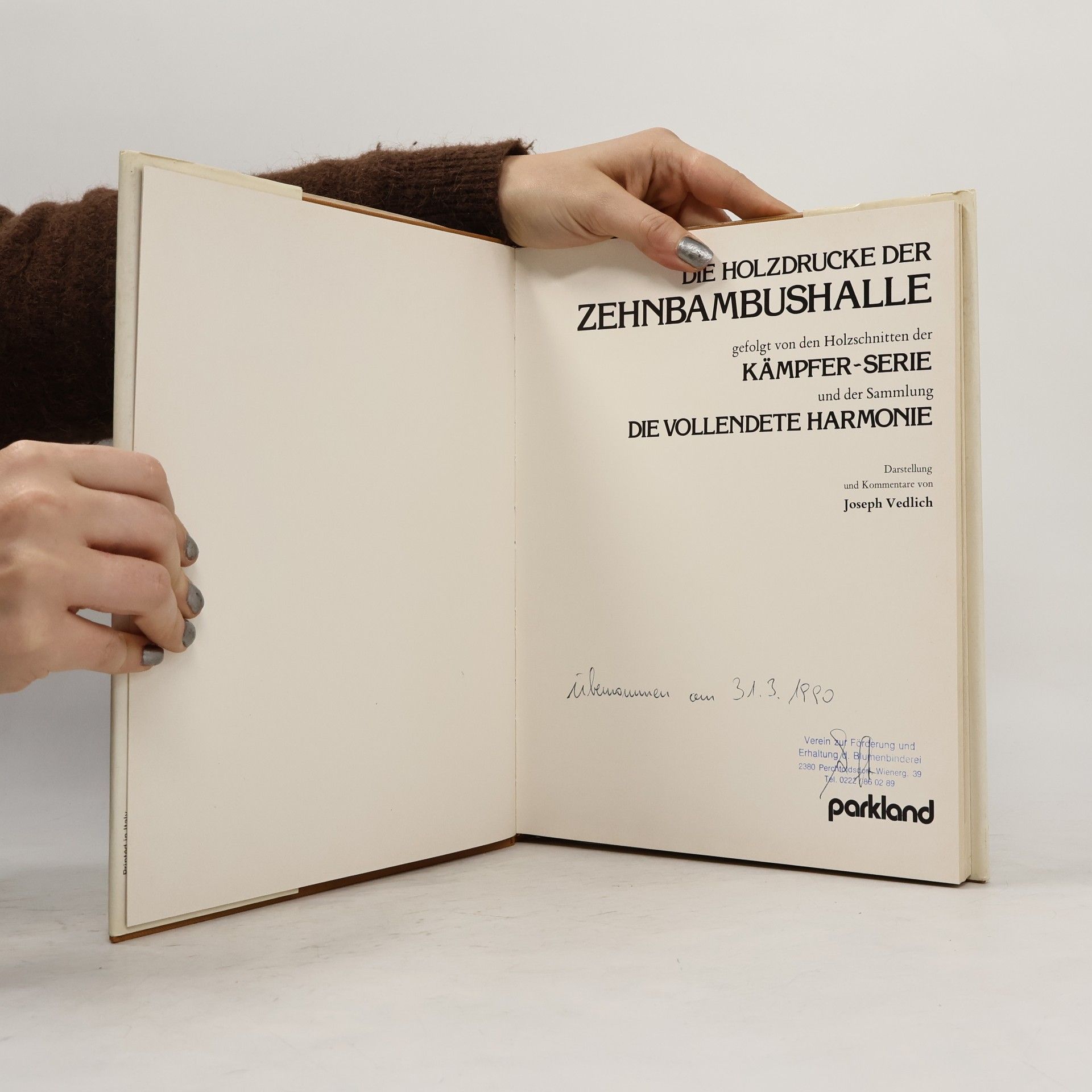 Autorenkollektiv Die Holzdrucke der Zehnbambushalle