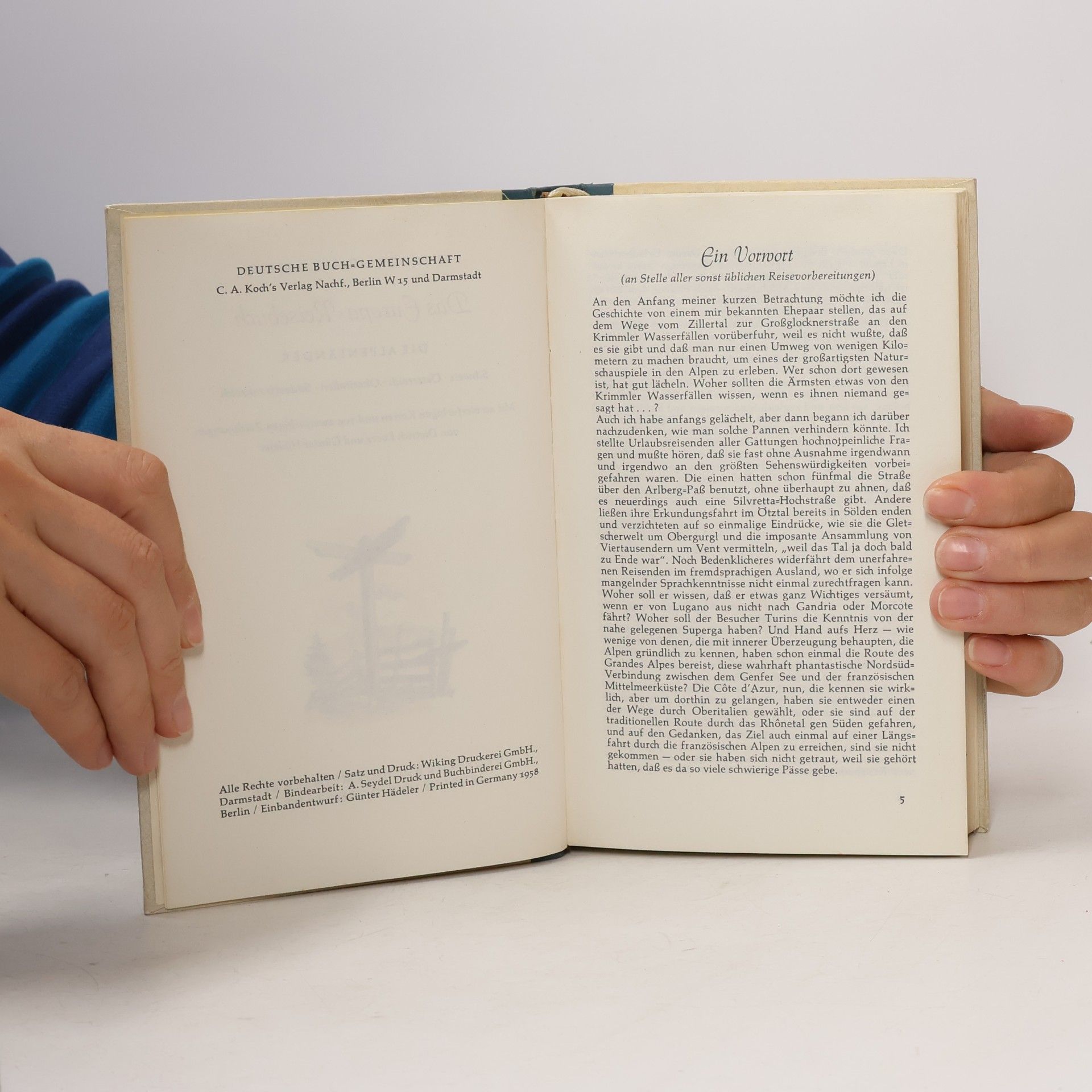 Theodor Müller Alfred Das Europa Reisebuch. Die Alpenländer