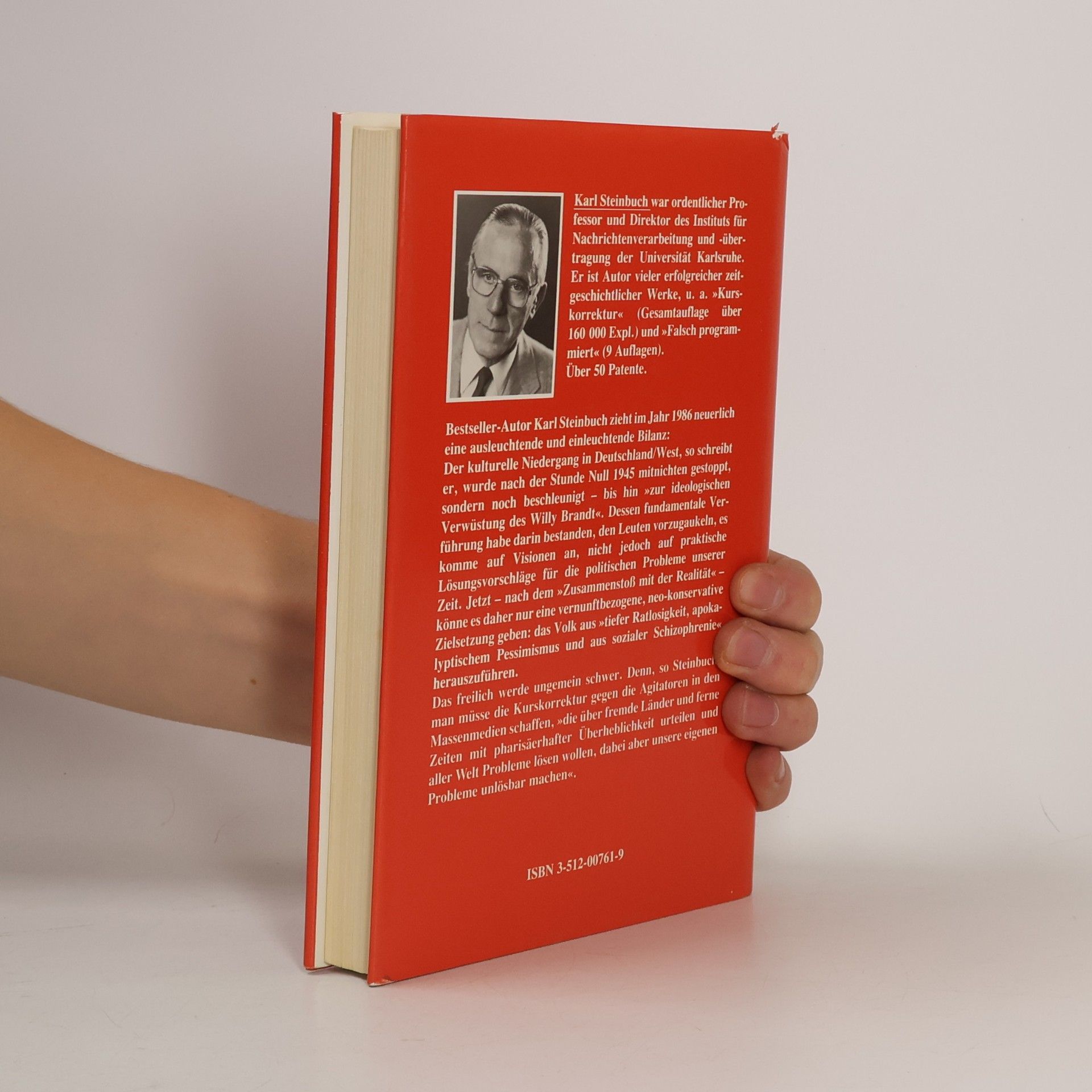 Karl Steinbuch Schluss mit der ideologischen Verwüstung!