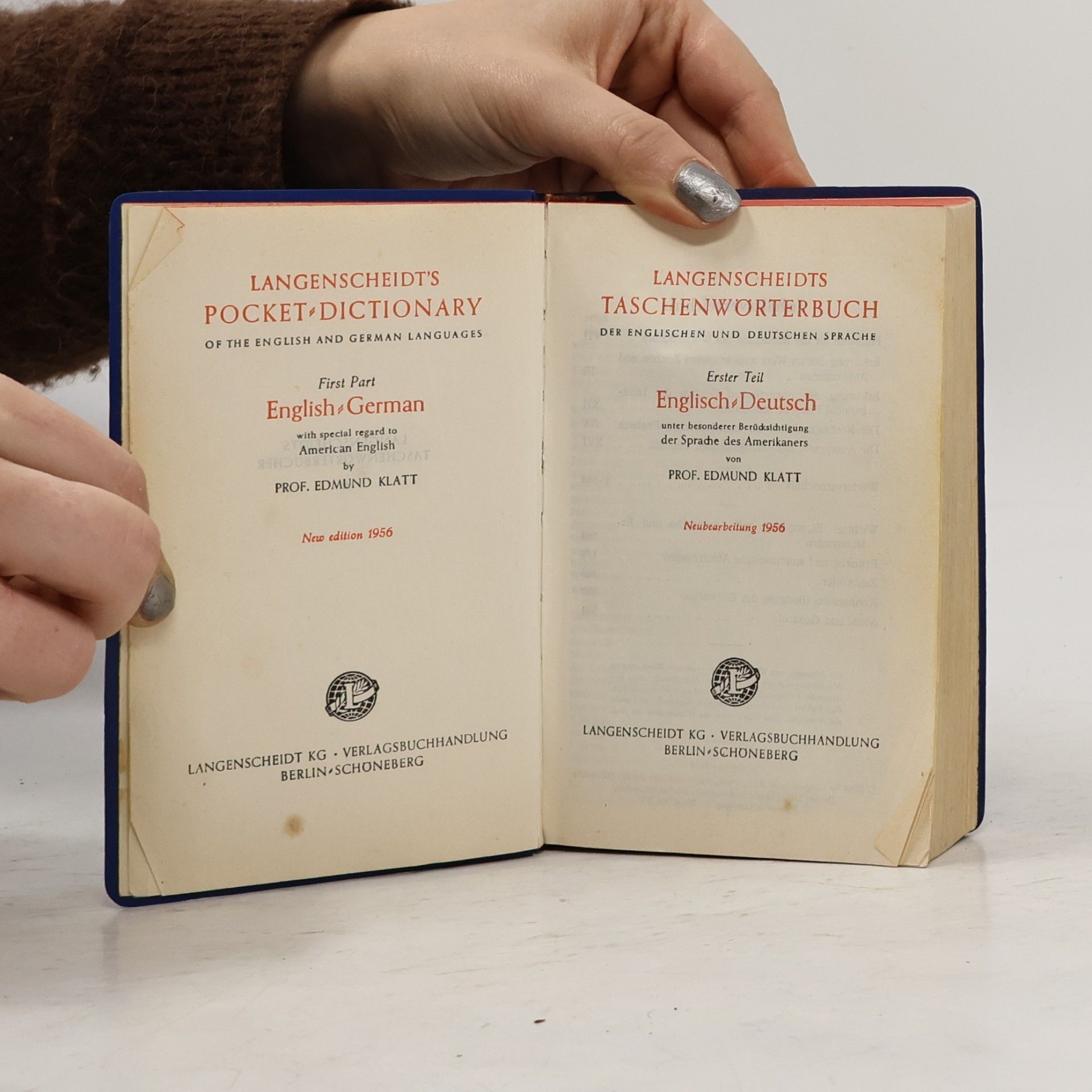 Edmunt Klatt Langenscheidts Taschen Wörterbücher. English-Deutsch, Deutsch-Englisch