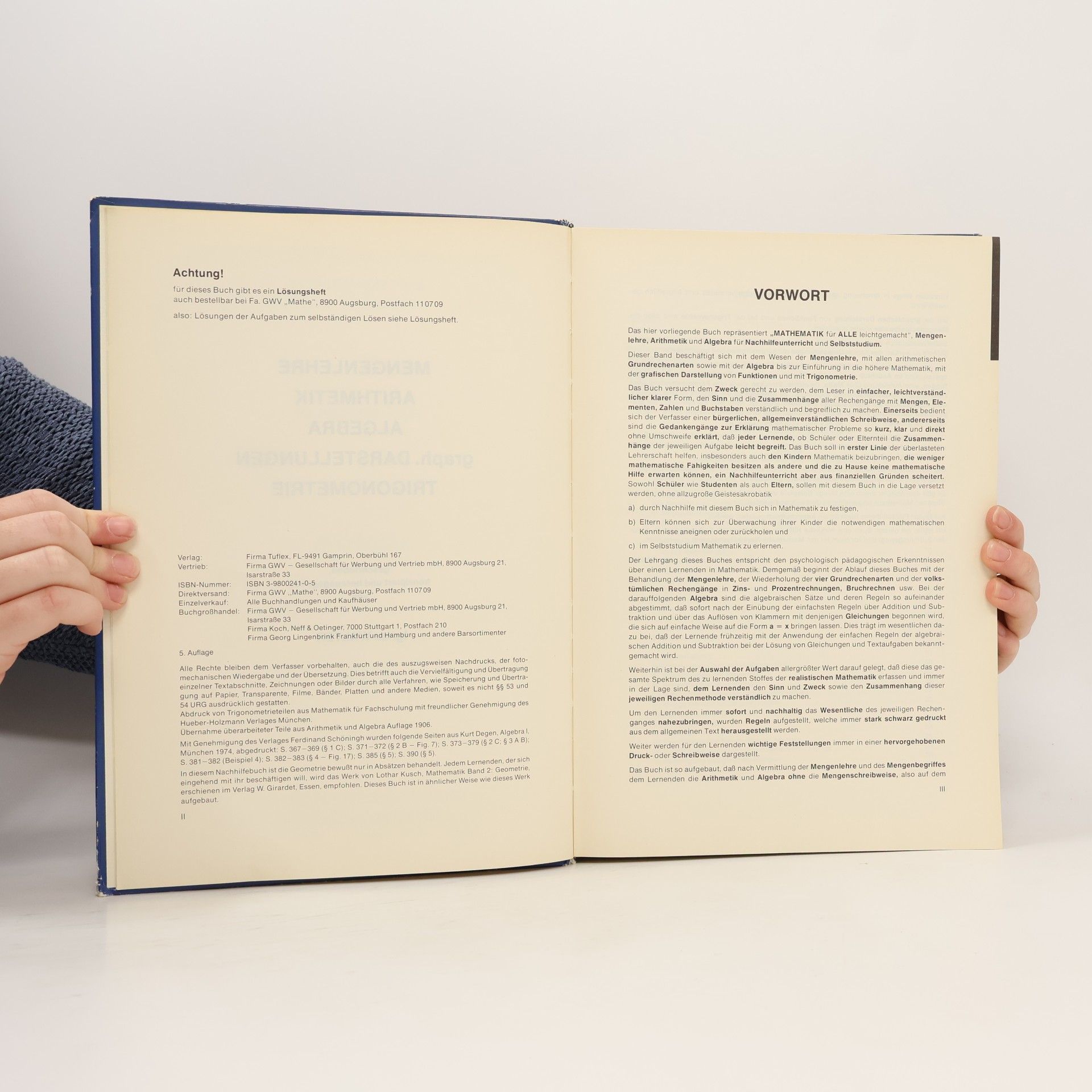 Ignaz Walter Mathematik für alle