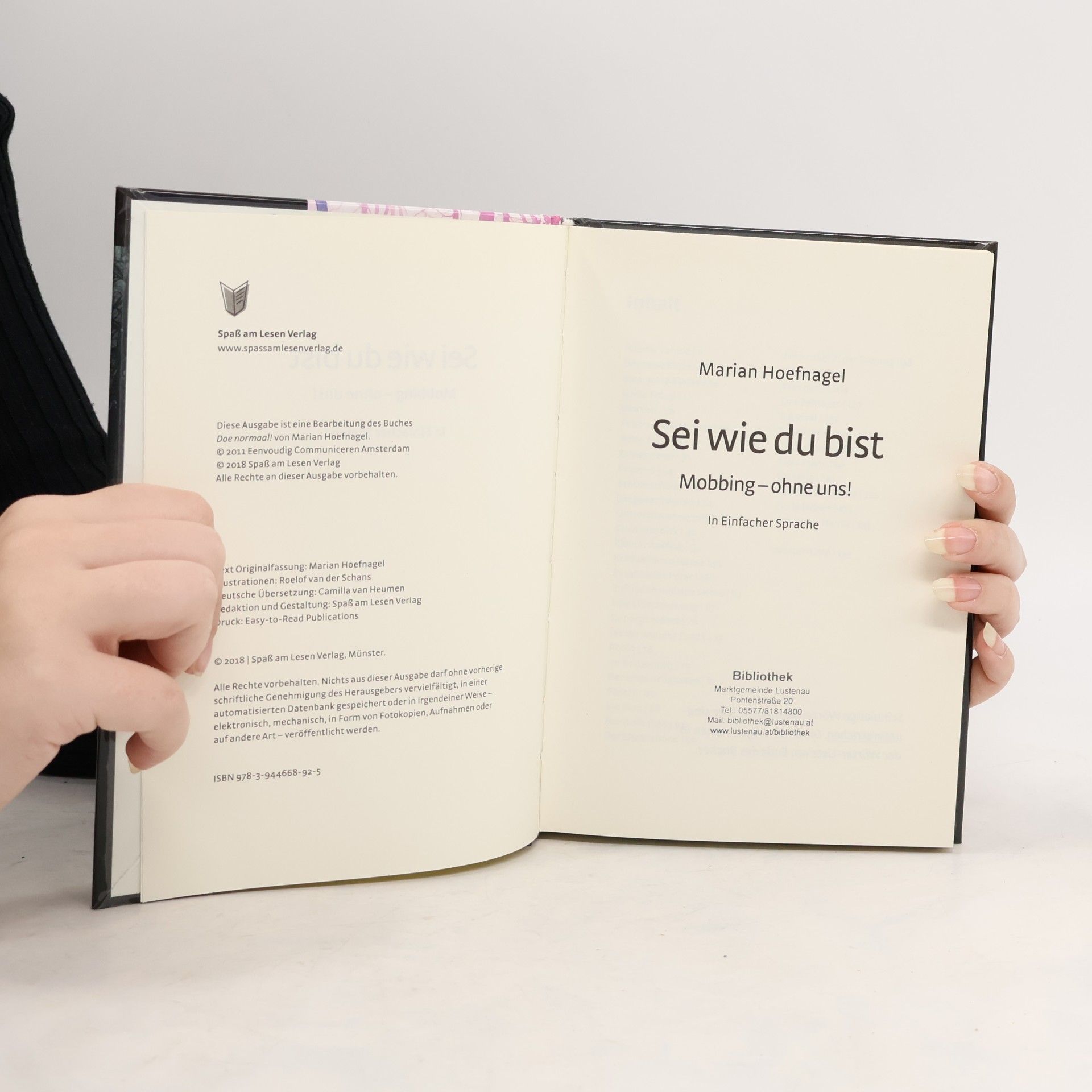 Marian Hoefnagel Sei wie du bist
