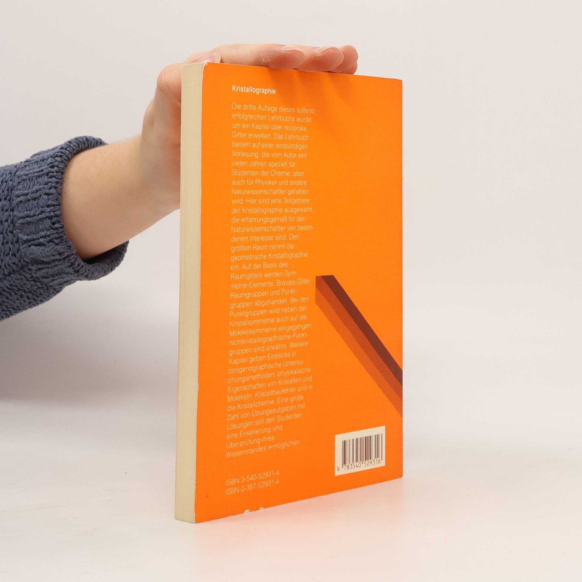 Walter Borchardt Ott Springer-Lehrbuch: Kristallographie