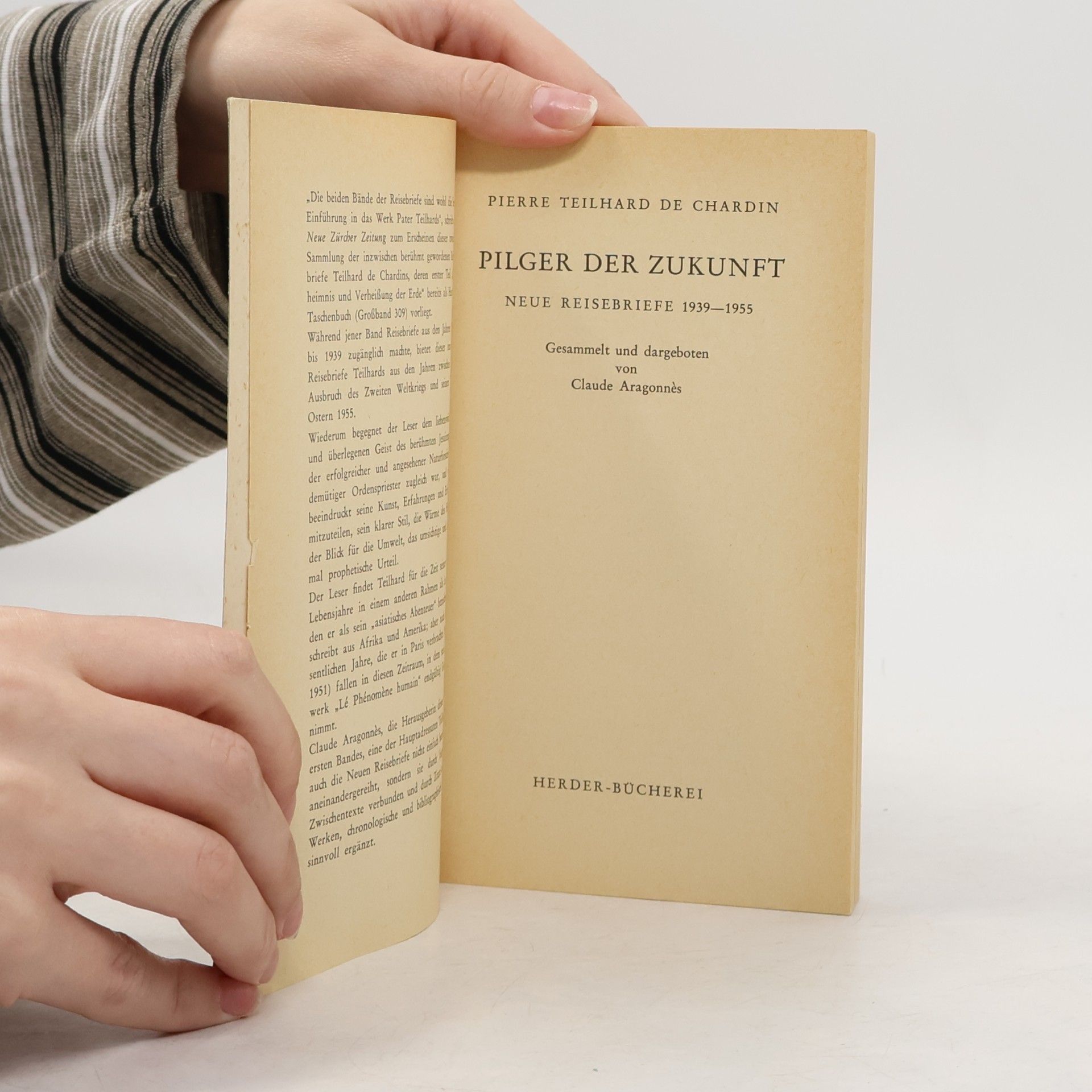 Pierre Teilhard de Chardin Pilger de Zukunft