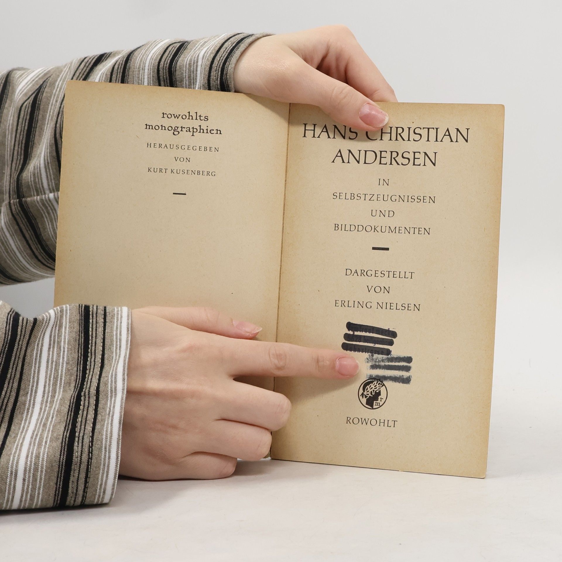 Hans Christian Andersen Hans Christian Andersen in Selbstzeugnissen und Bilddokumenten