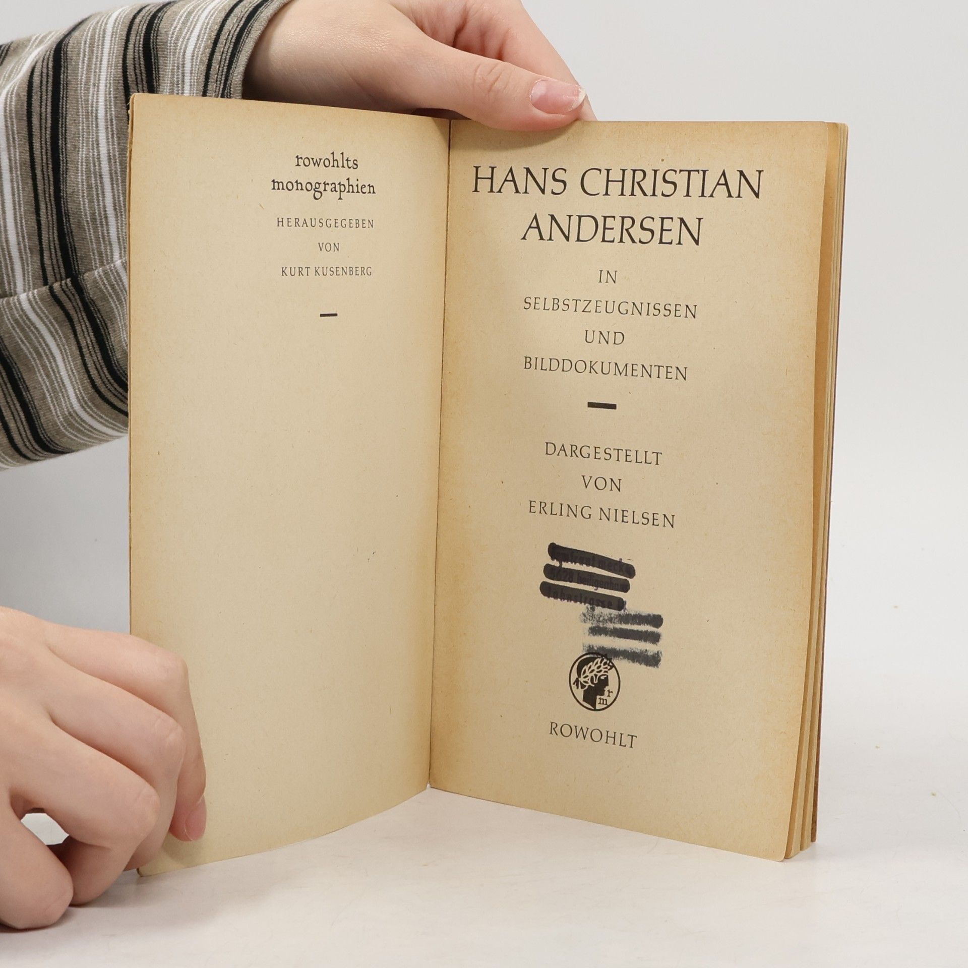 Hans Christian Andersen Hans Christian Andersen in Selbstzeugnissen und Bilddokumenten