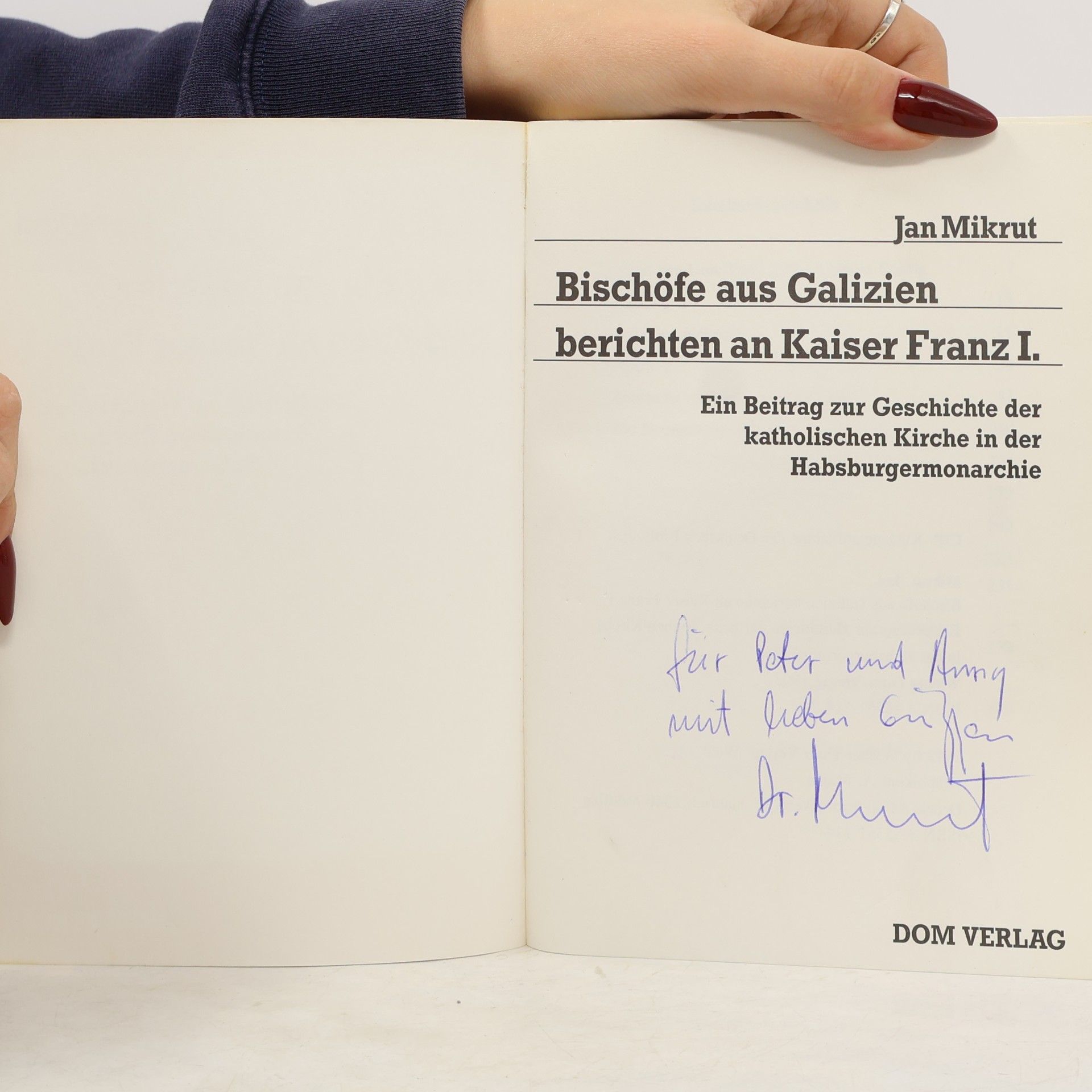 Jan Mikrut Bischöfe aus Galizien berichten an Kaiser Franz I