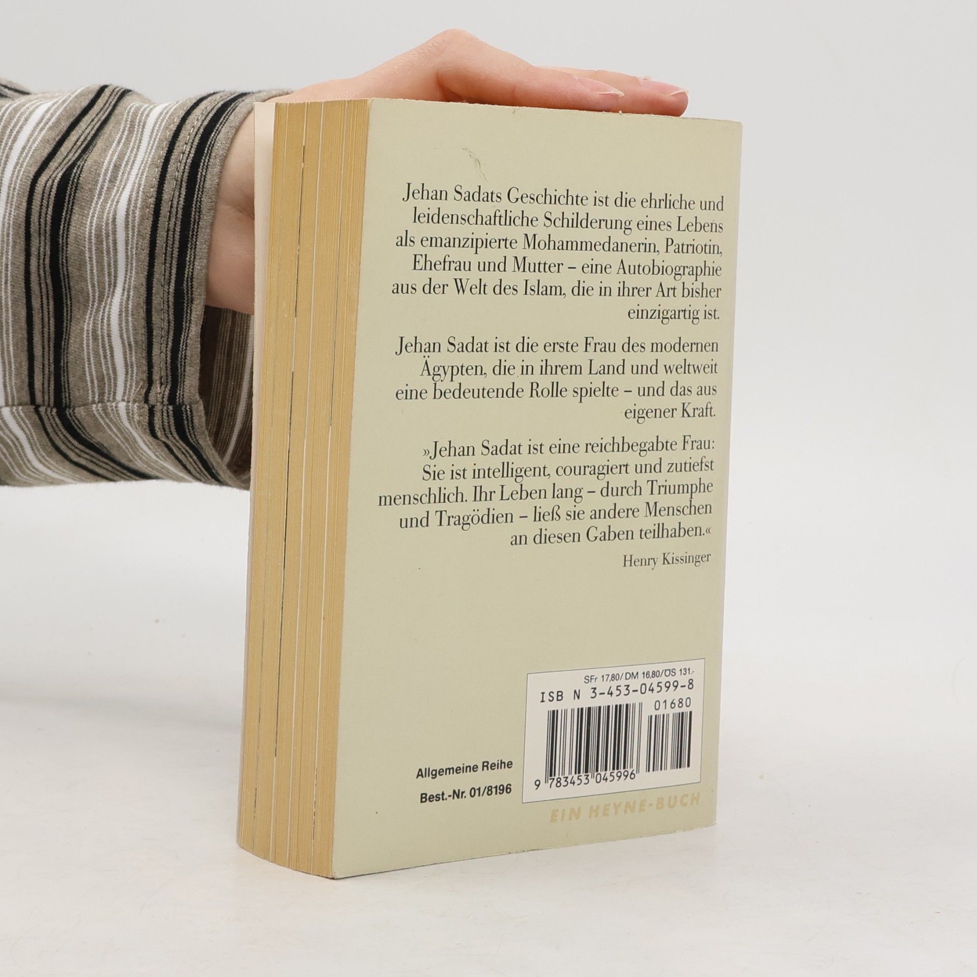 Jehan Sadat Ich bin eine Frau aus Ägypten : die Autobiographie einer aussergewöhnlichen Frau unserer Zeit