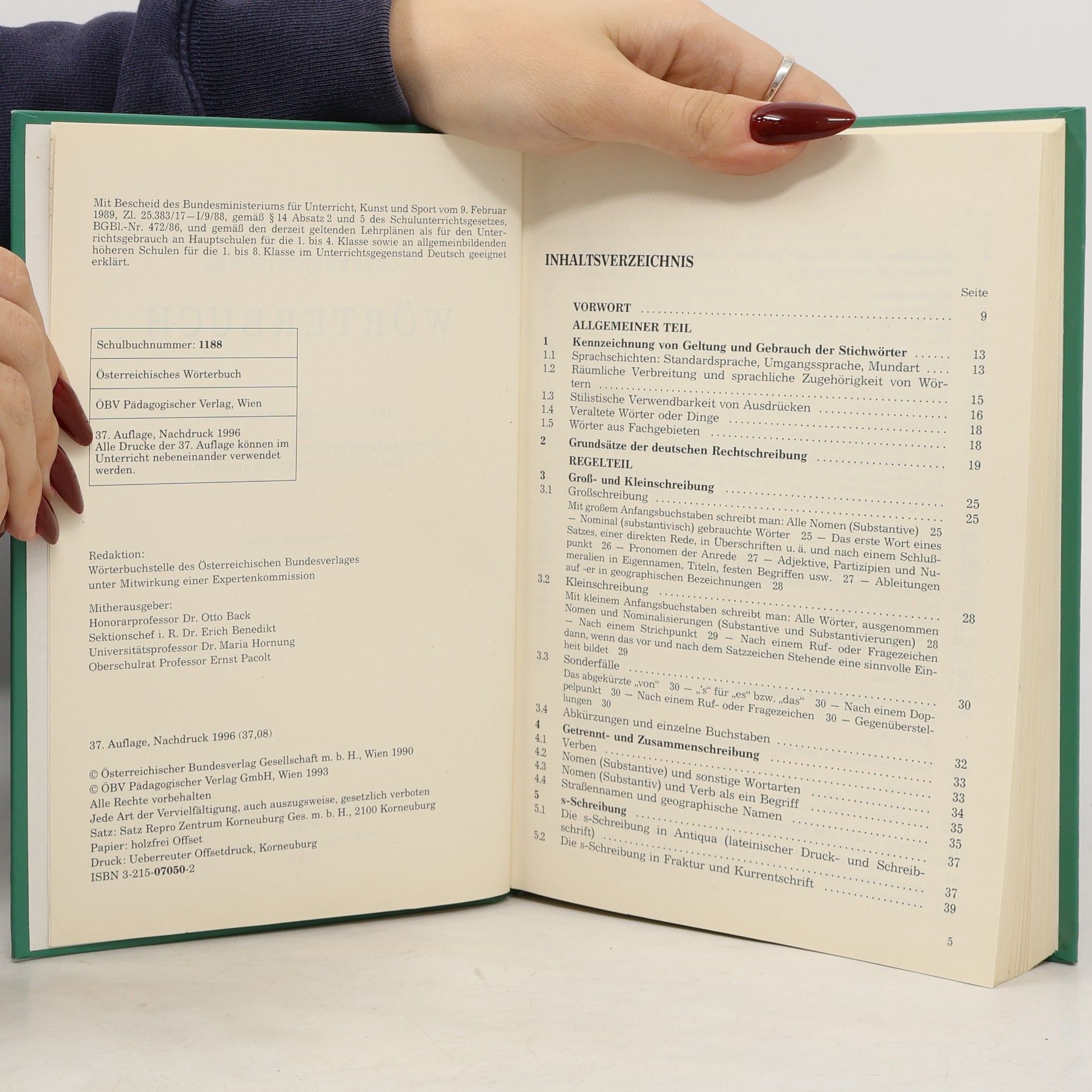 Various authors Österreichisches Wörterbuch
