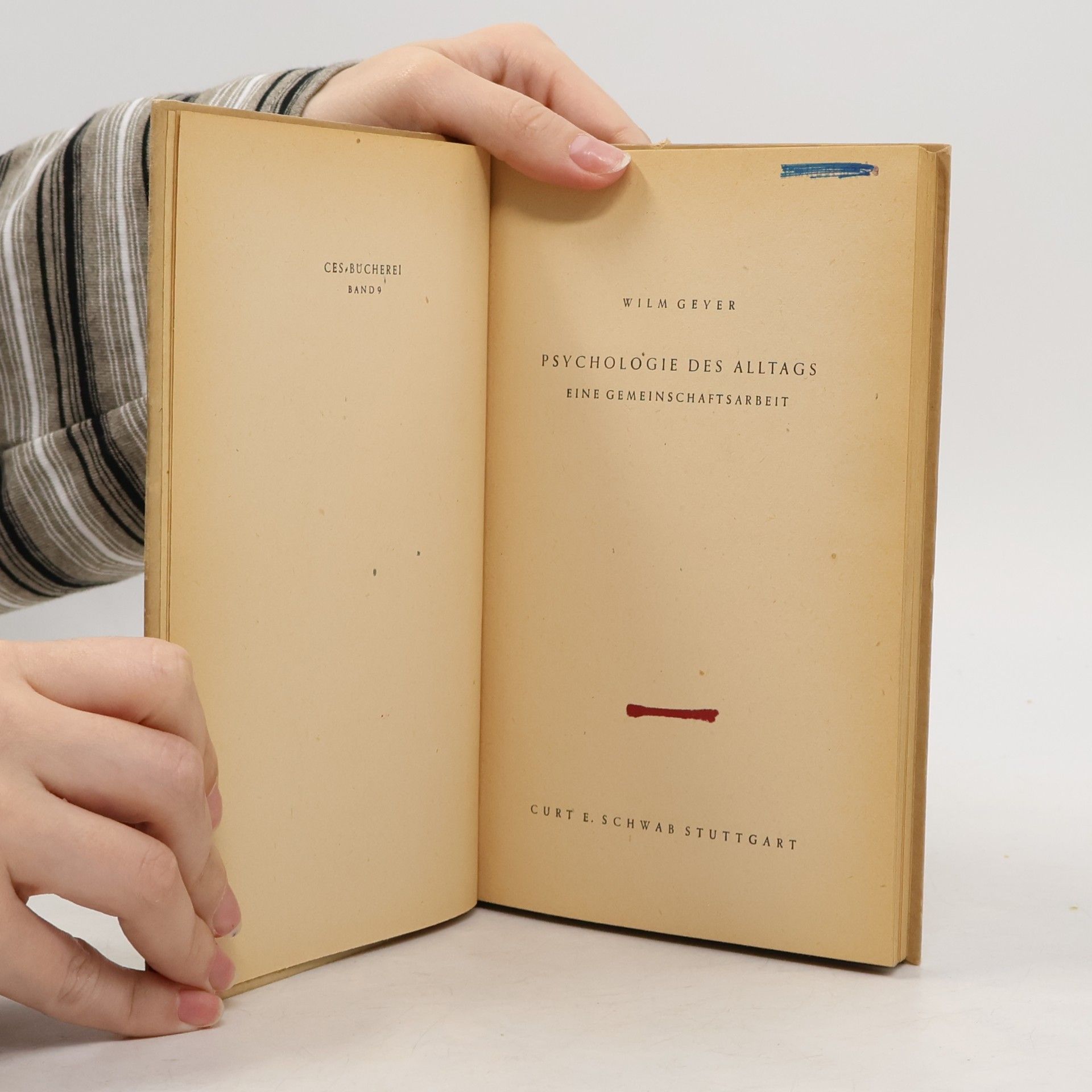 Wilm Geyer Psychologie des Alltags