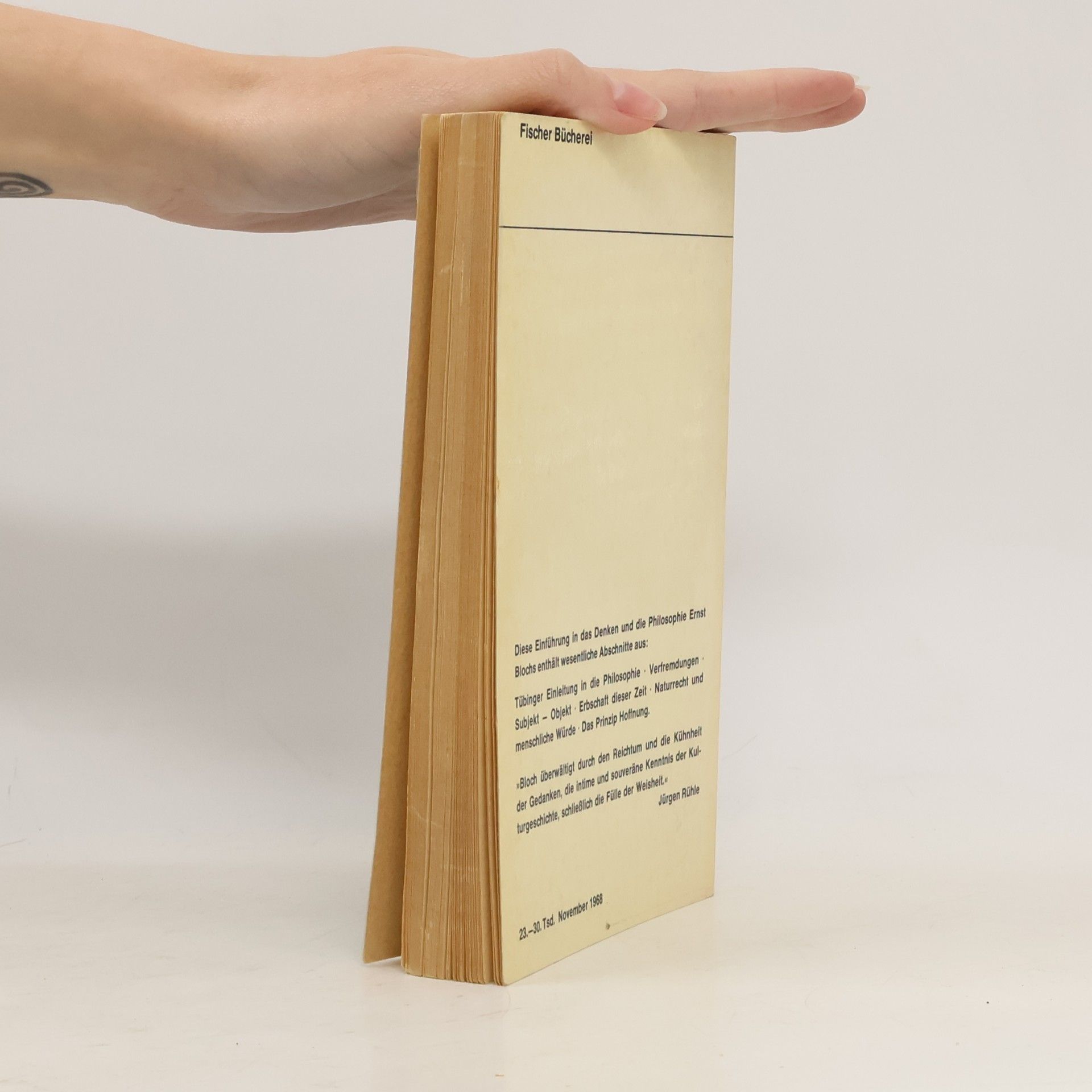 Ernst Bloch Auswahl aus seinen Schriften