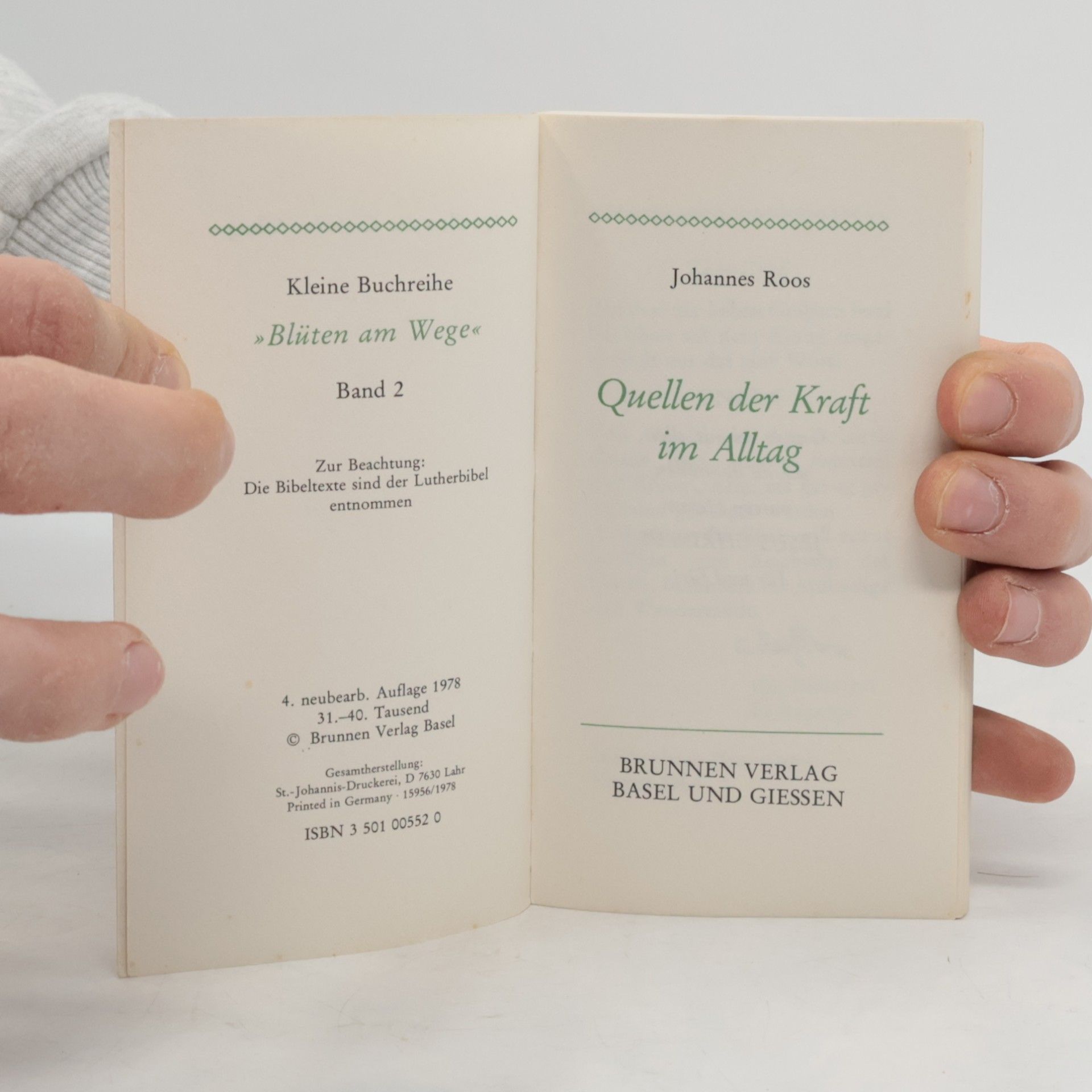 Johannes Roos Quellen der Kraft im Alltag Band 2