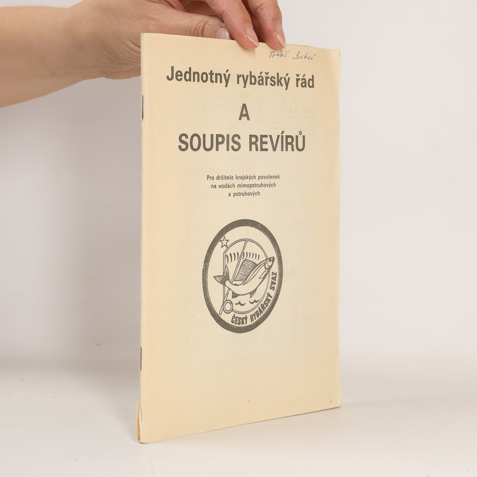 Jednotný rybářský řád a soupis revírů