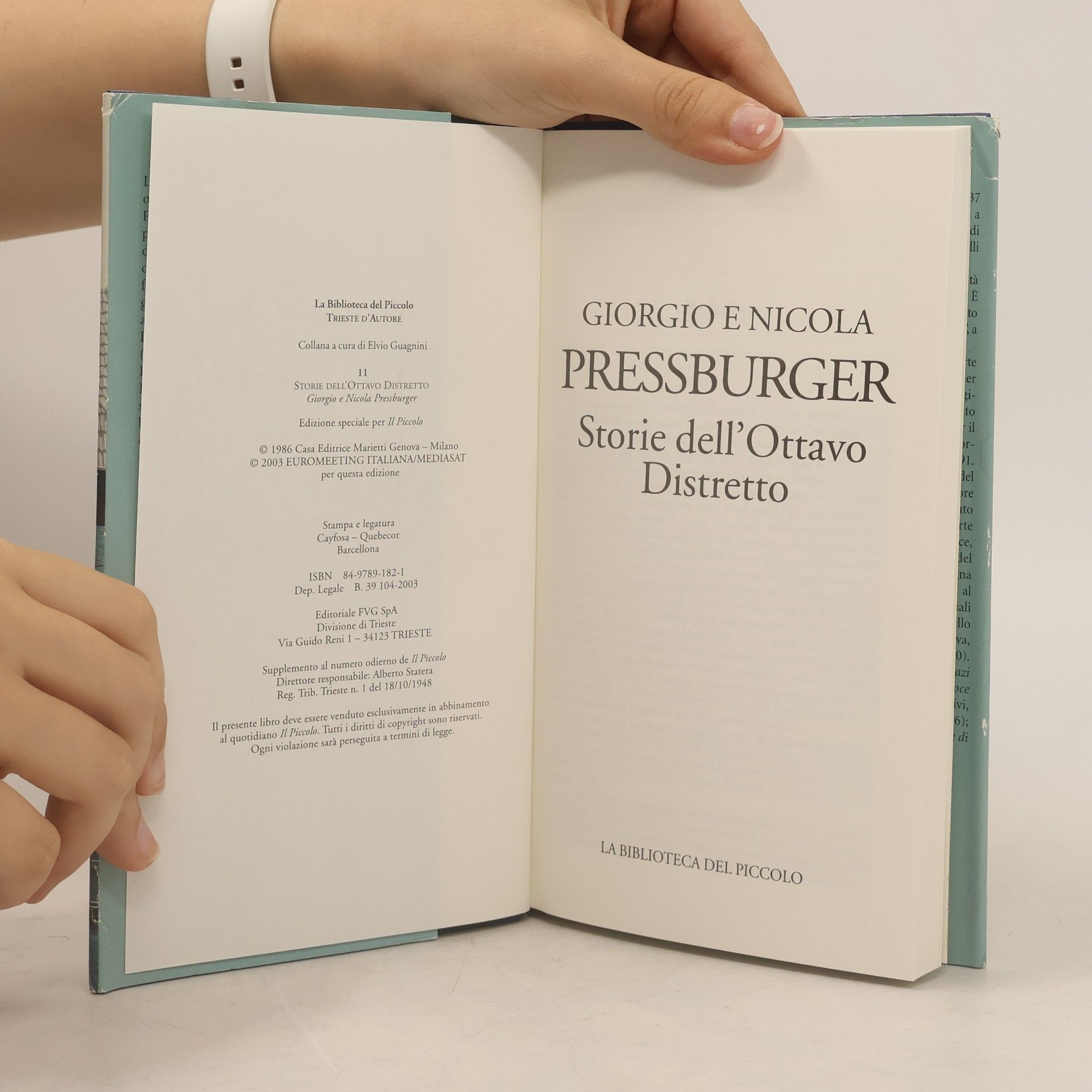 Giorgio Pressburger Storie dell'Ottavo Distretto 11