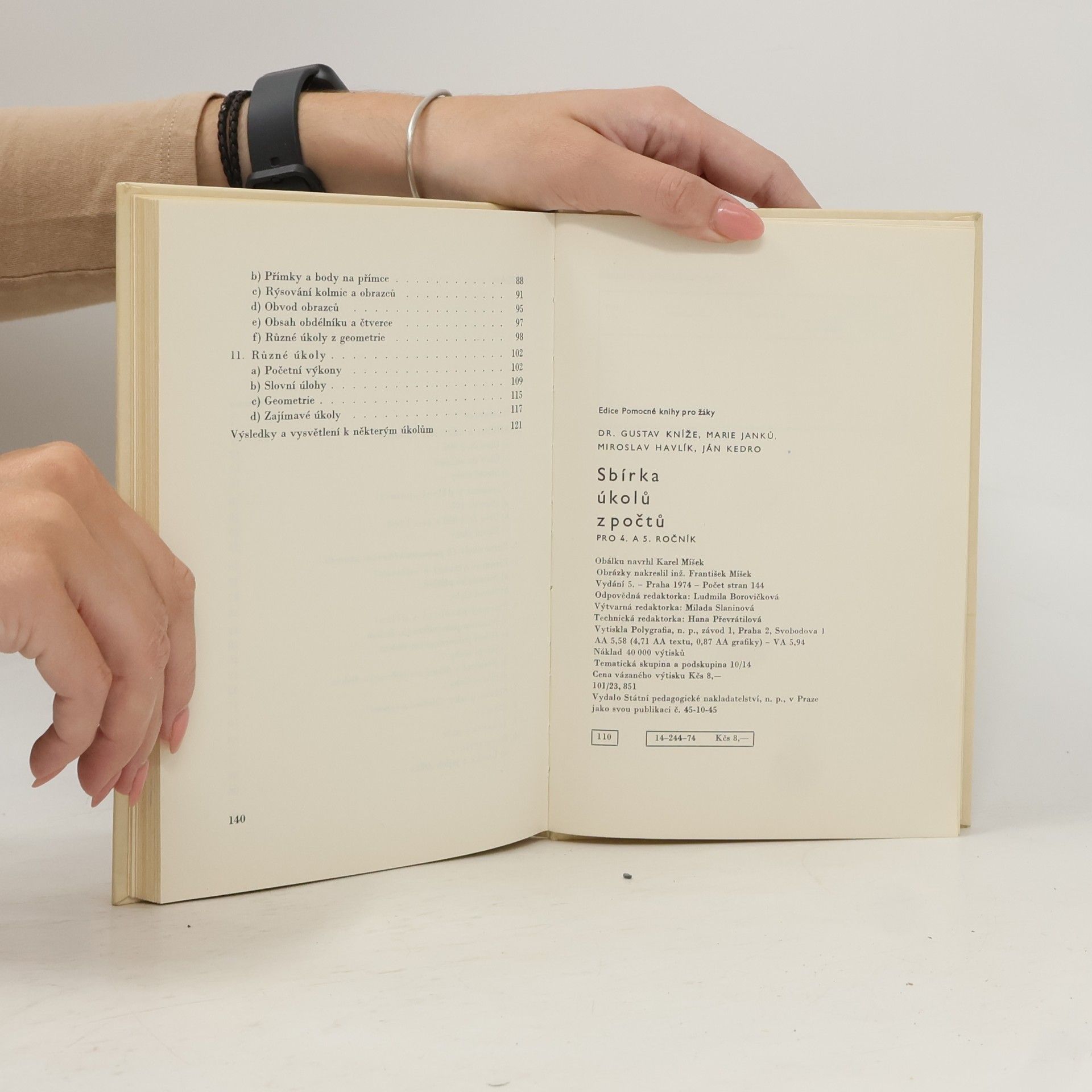 Collectif d'auteurs Sbírka úkolů z počtů pro 4. a 5. ročník