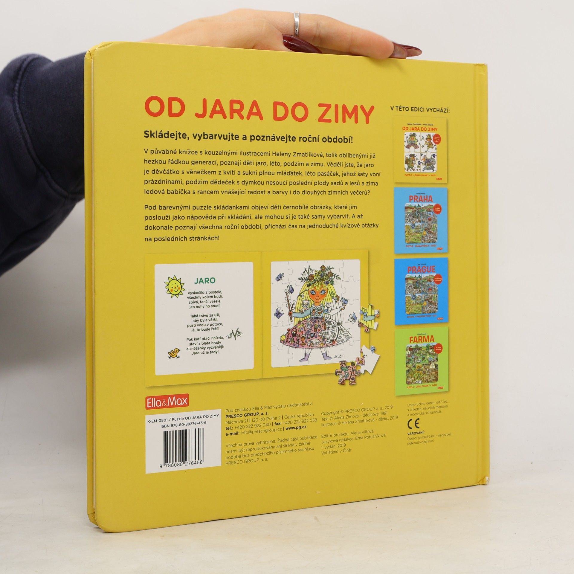 Helena Zmatlíková Od jara do zimy: puzzle, omalovánky, kvízy