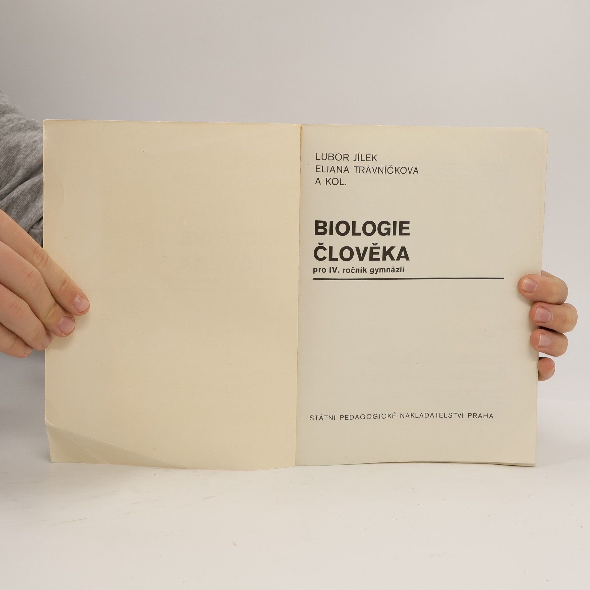 Lubor Jílek Biologie člověka pro IV. ročník gymnázií