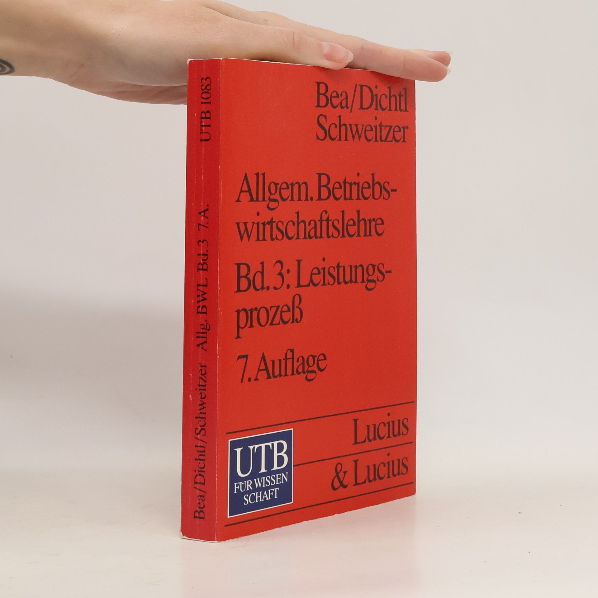Various authors Allgemeine Betriebswirtschaftslehre. Band 3