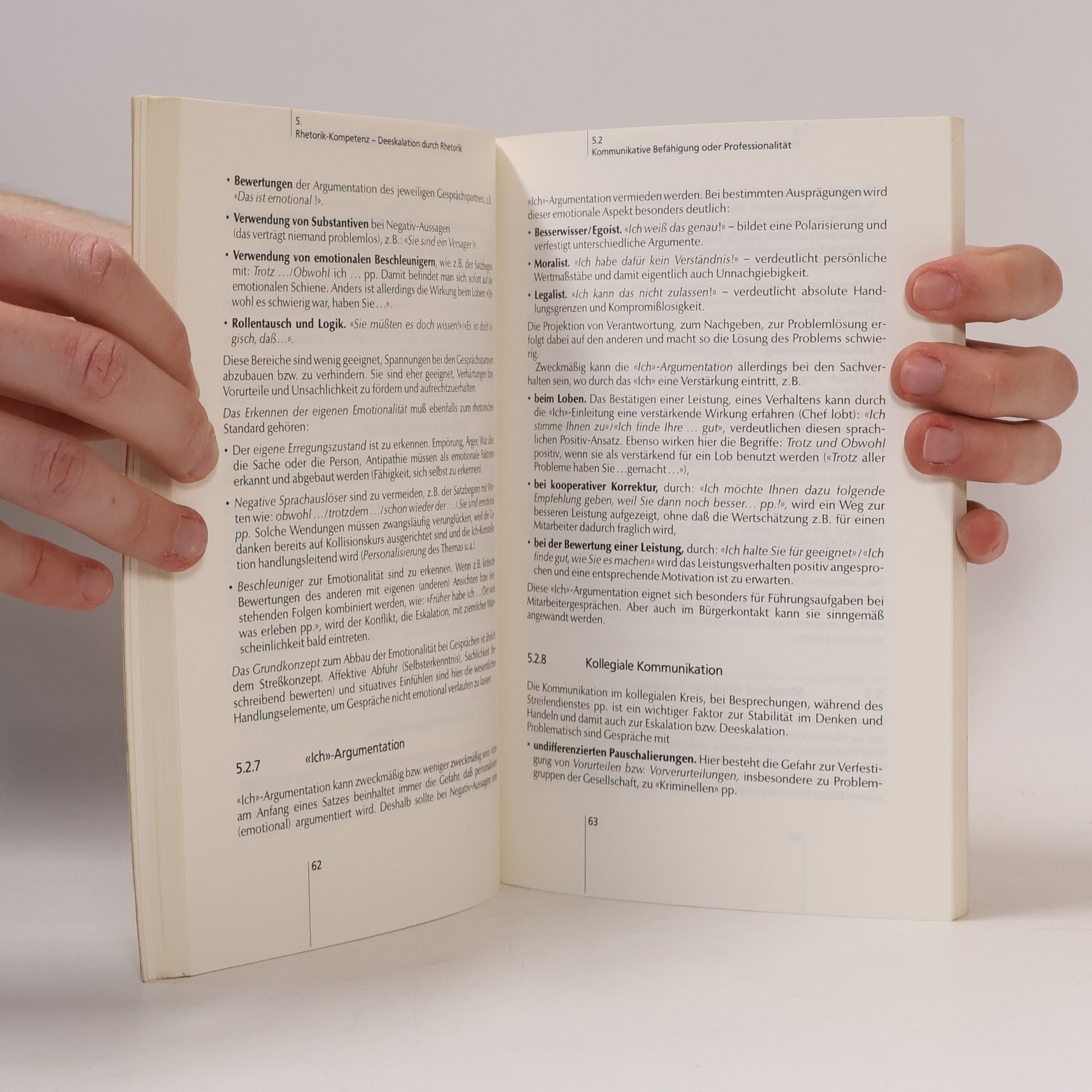 Fritz Hücker Rhetorische Deeskalation