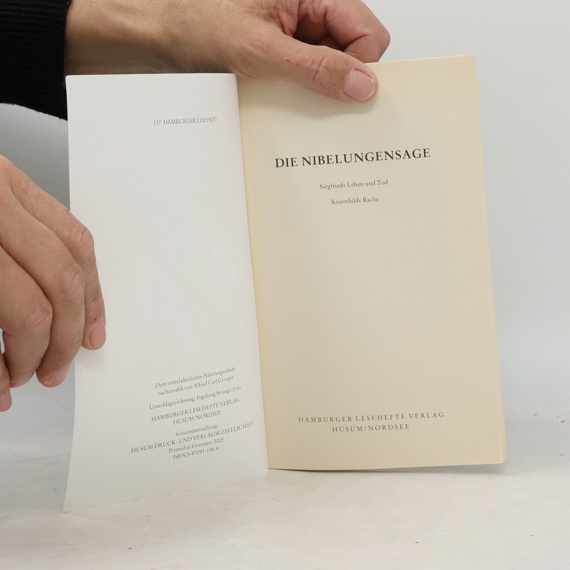 Alfred Carl Groeger Die Nibelungensage