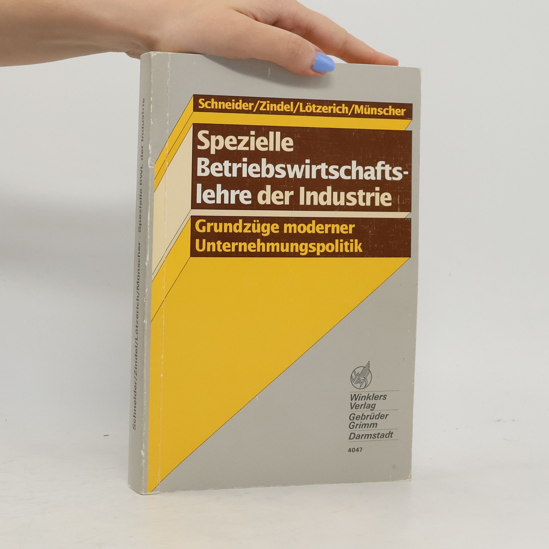 Spezielle Betriebswirtschaftslehre der Industrie