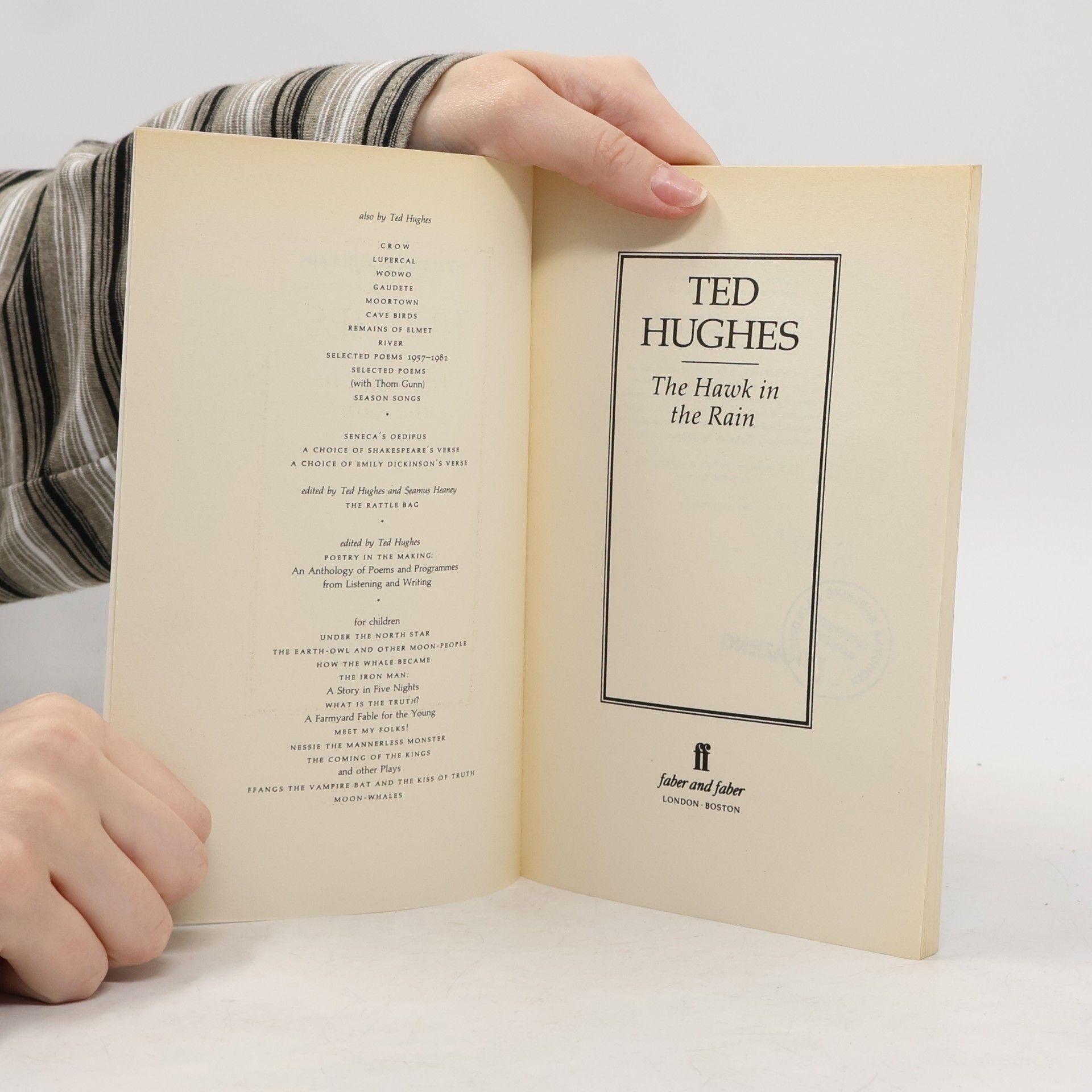 Ted Hughes The Hawk in the Rain