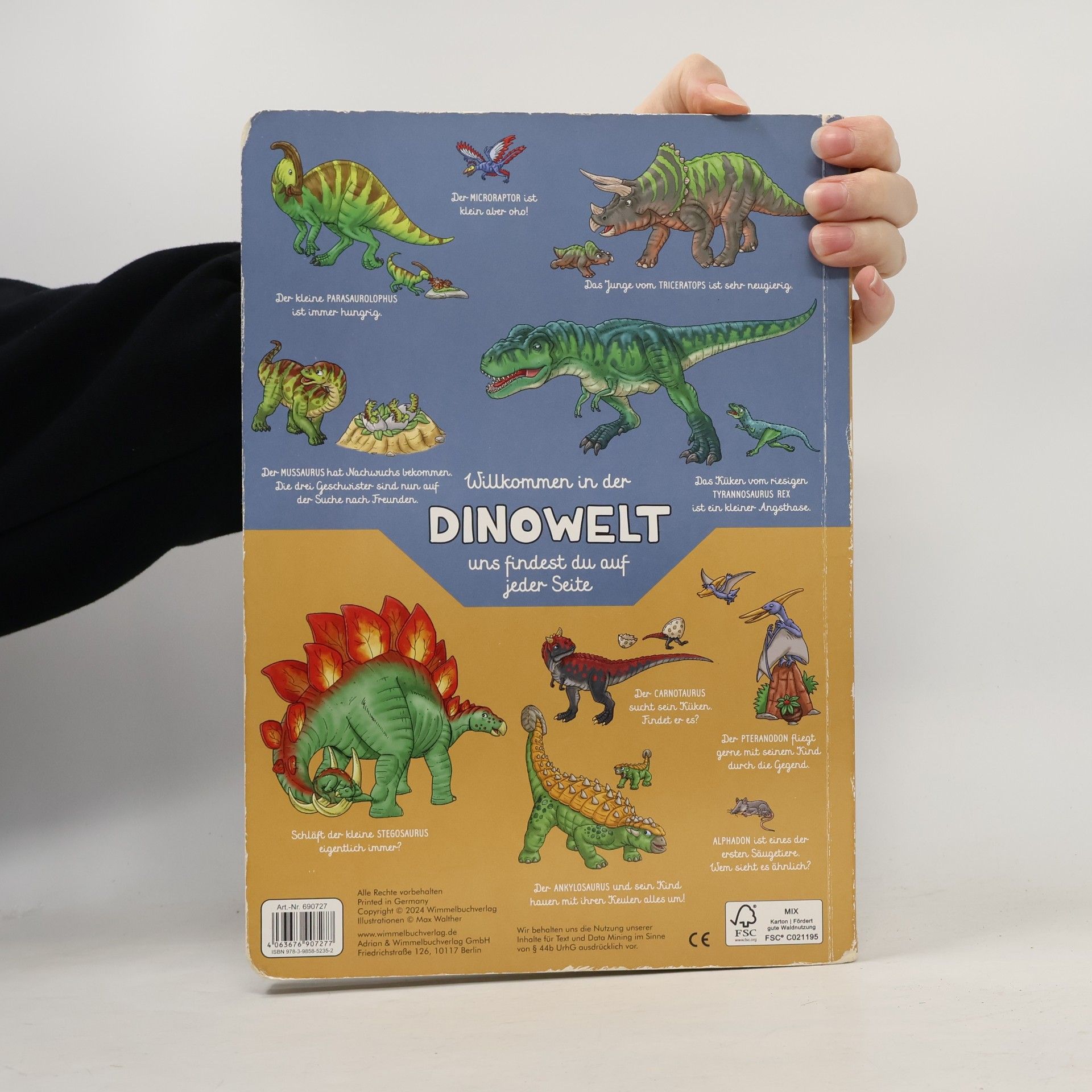 Max Walther Dinosaurier Wimmelbuch