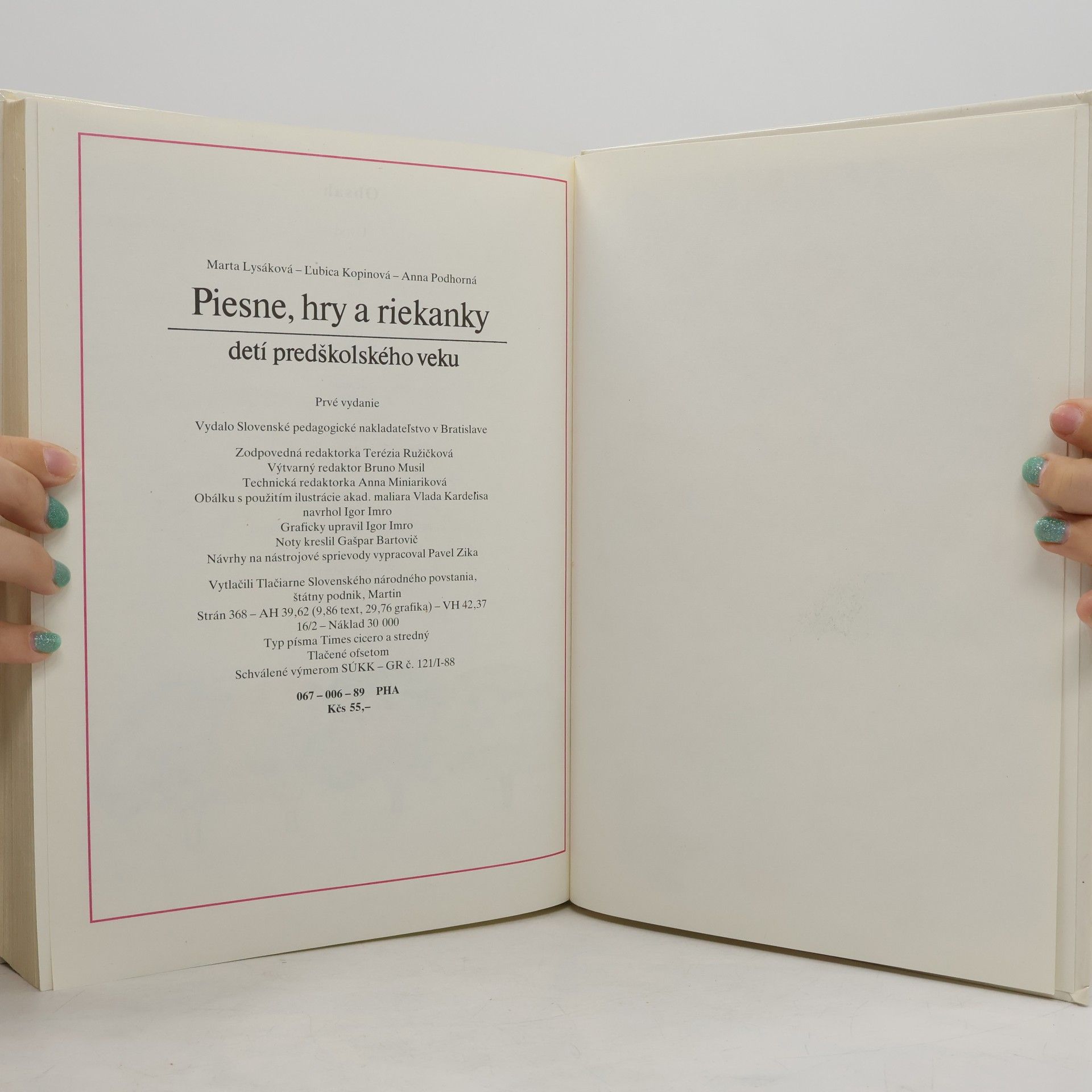 Autorenkollektiv Piesne, hry a riekanky deti predškolského veku