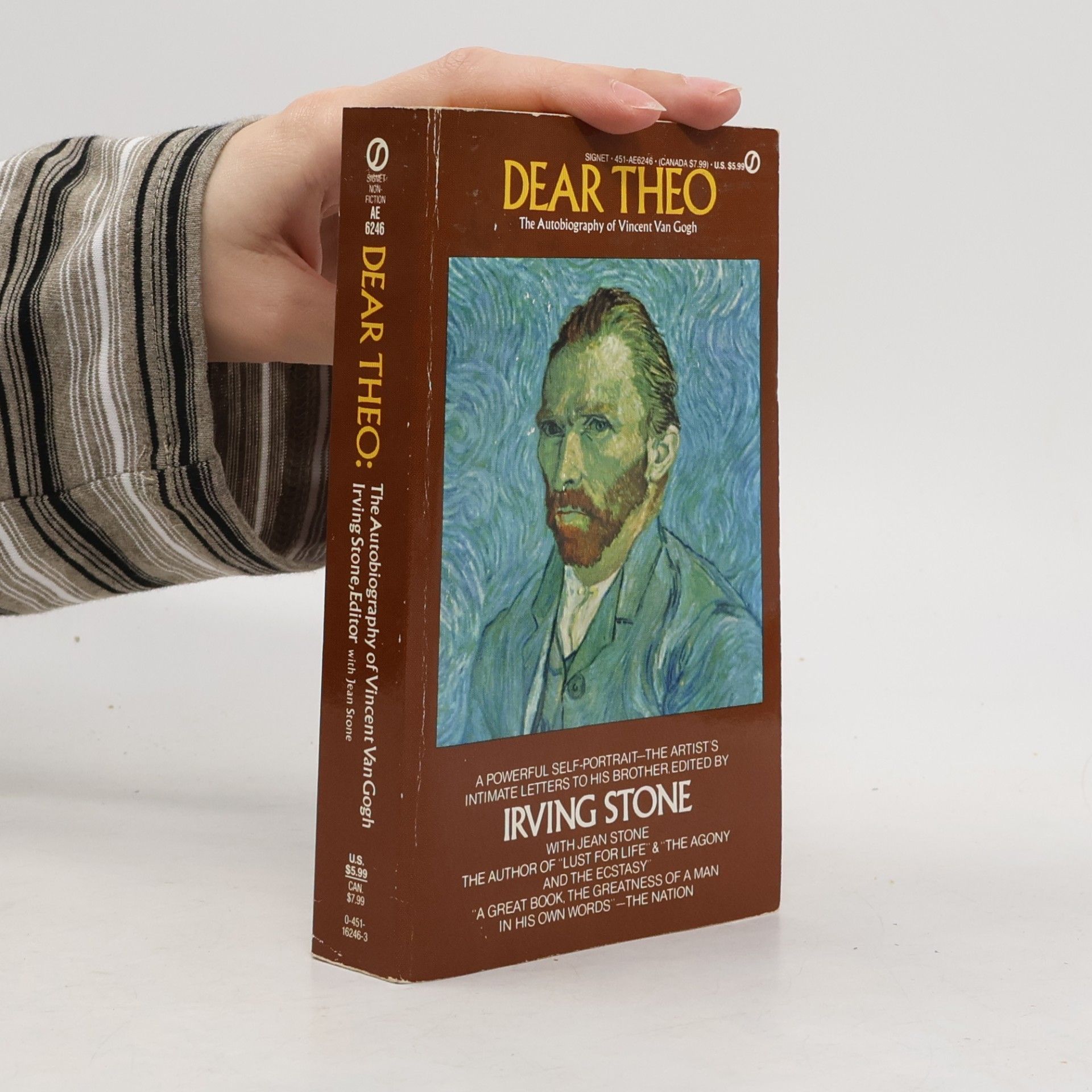Irving Stone Dear Theo : the autobiography of Vincent Van Gogh