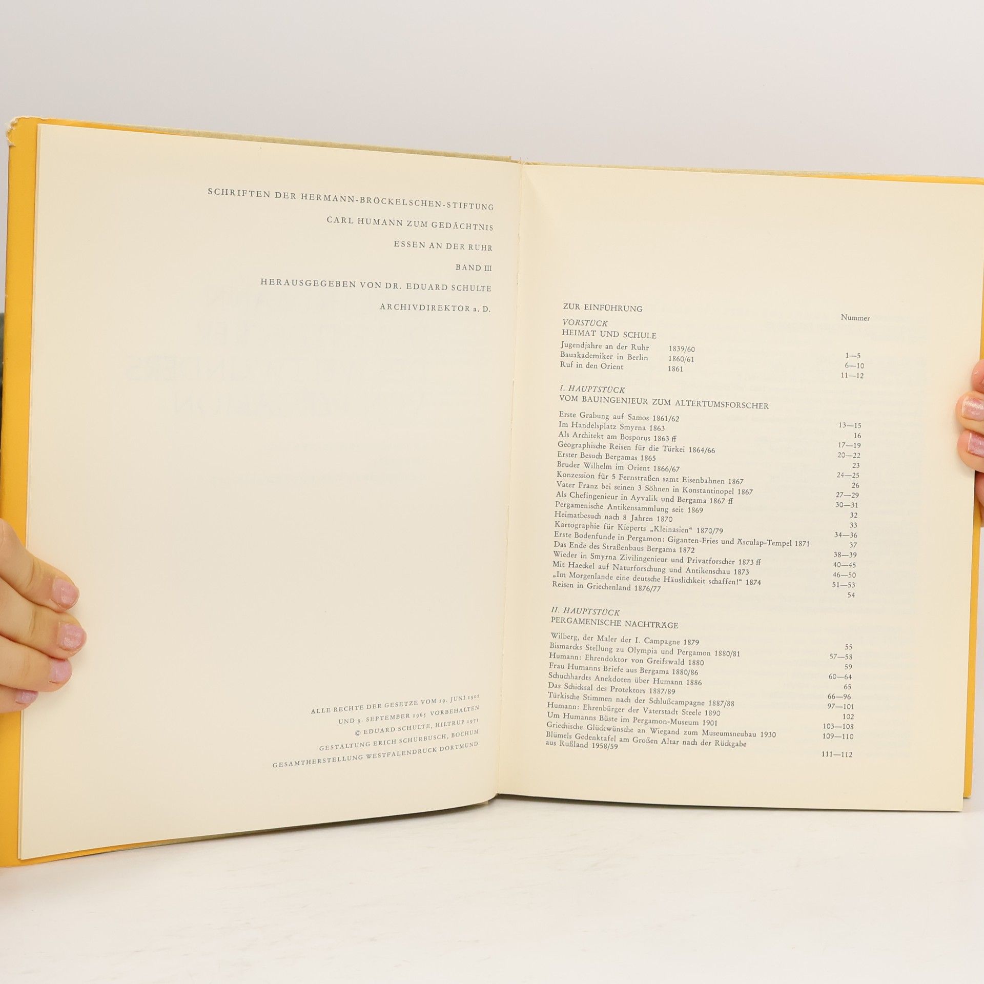 Eduard Schulte Carl Humann, der Entdecker des Weltwunders von Pergamon