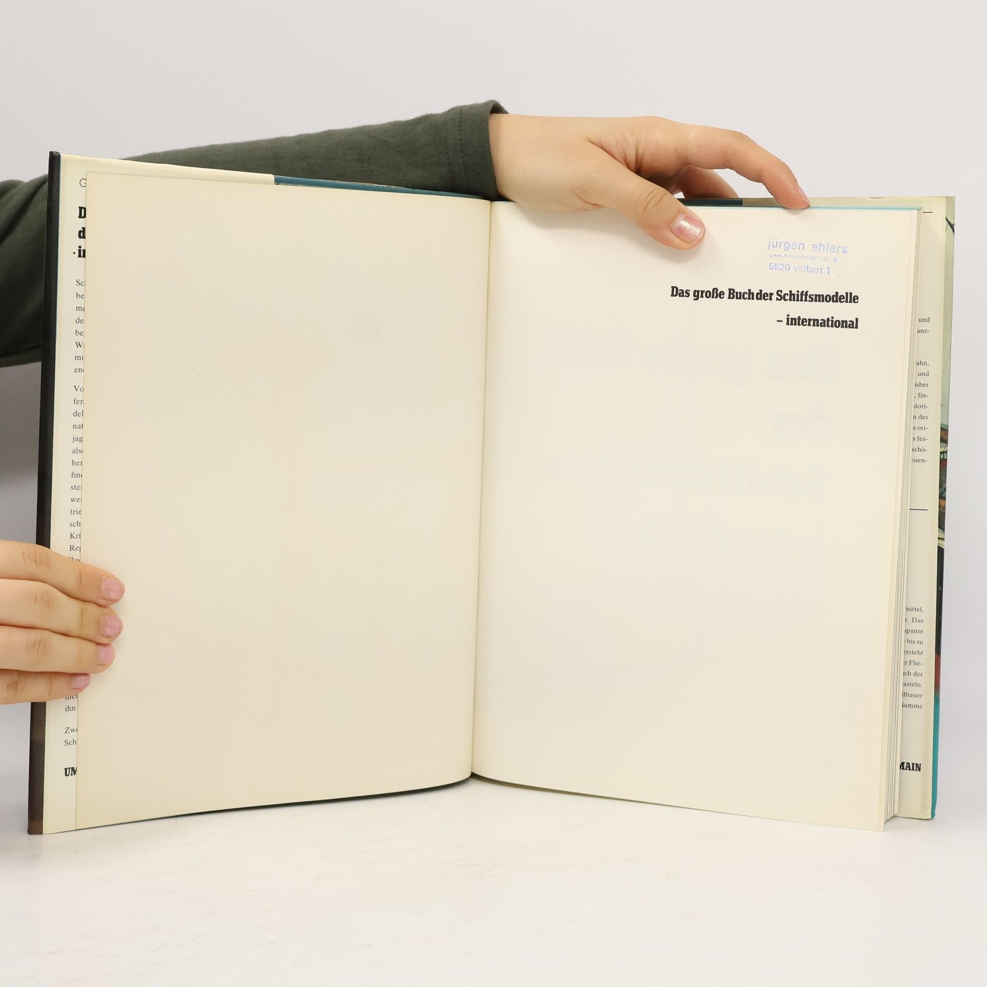 Guy R. Williams Das grosse Buch der Schiffsmodelle, international