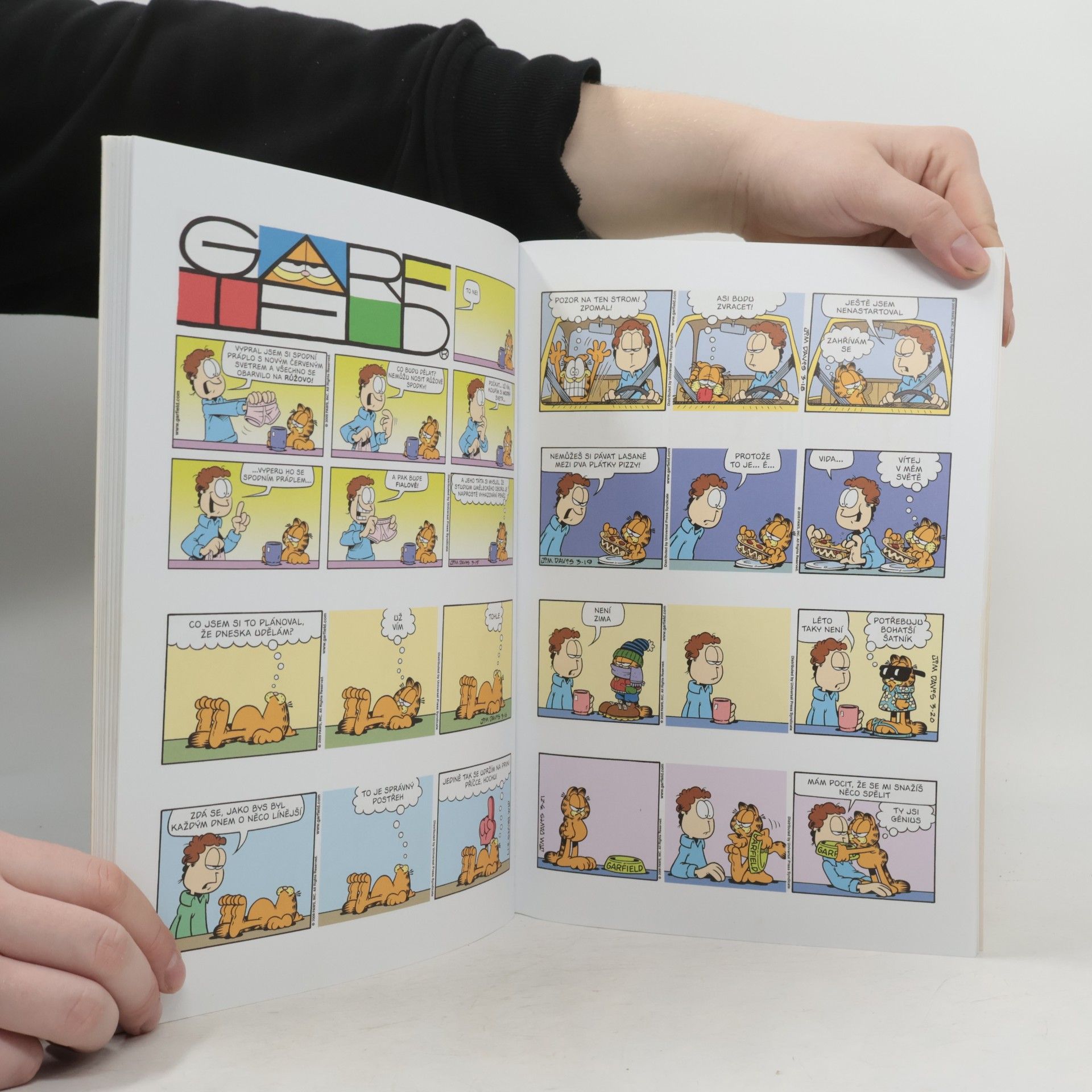 Jim Davis Garfield nakupuje slaninu