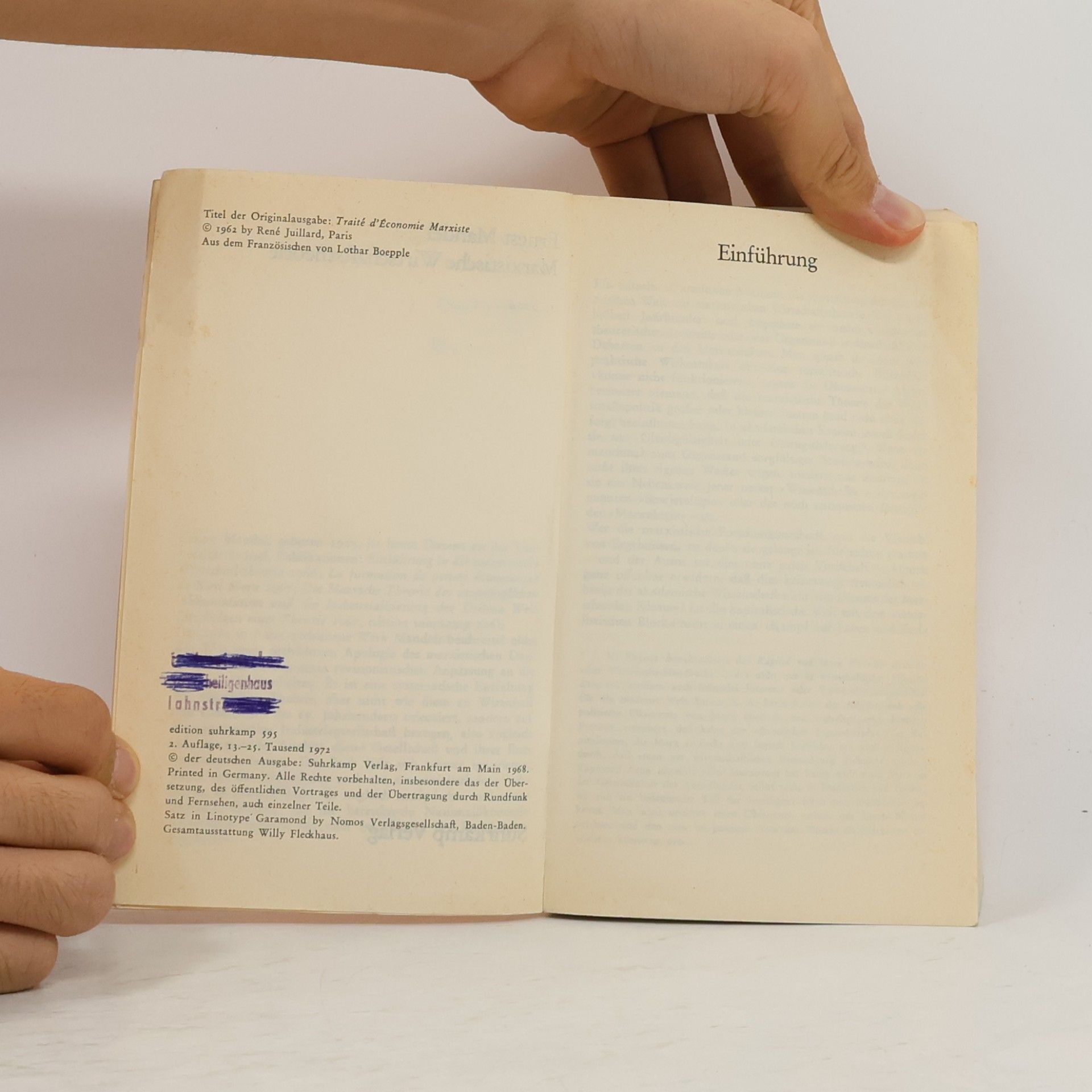 Ernest Mandel Marxistische Wirtschaftstheorie 1