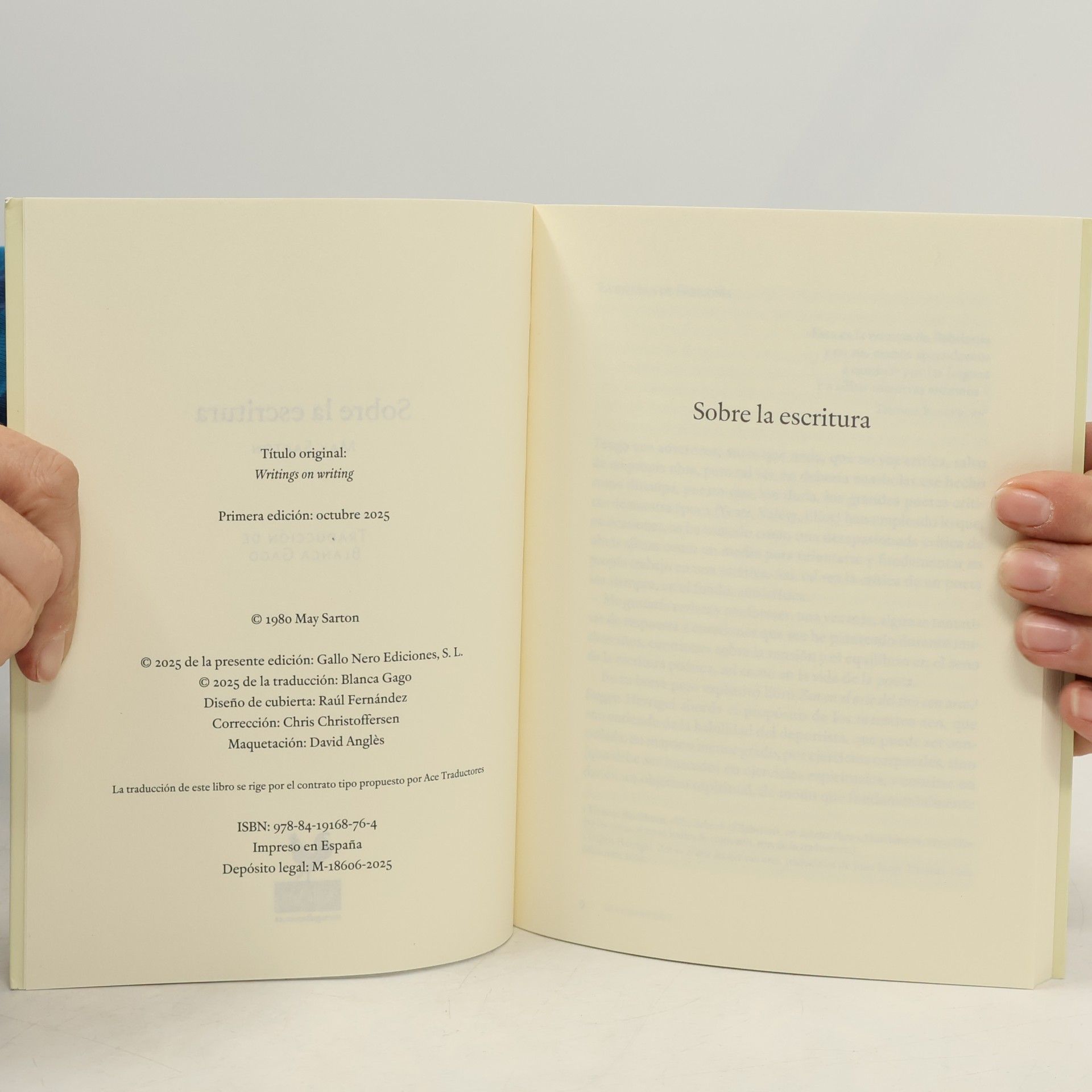 May Sarton Narrativas - 105: Sobre la escritura
